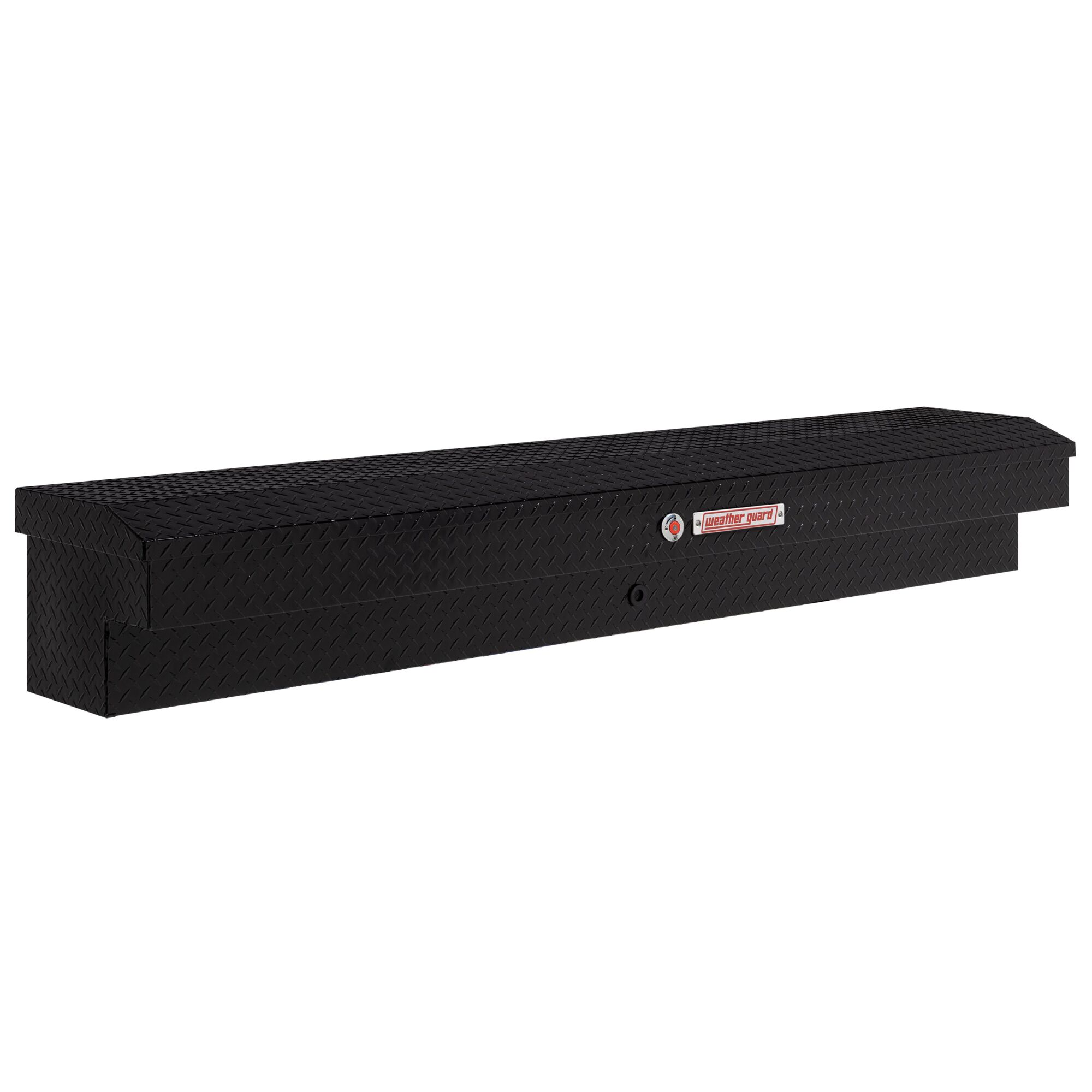 Weather Guard, 87in. Lo-Side Box, Aluminum, Gloss Black, Width 87 in, Material Aluminum, Color Finish Gloss Black, Model# 164-5-04