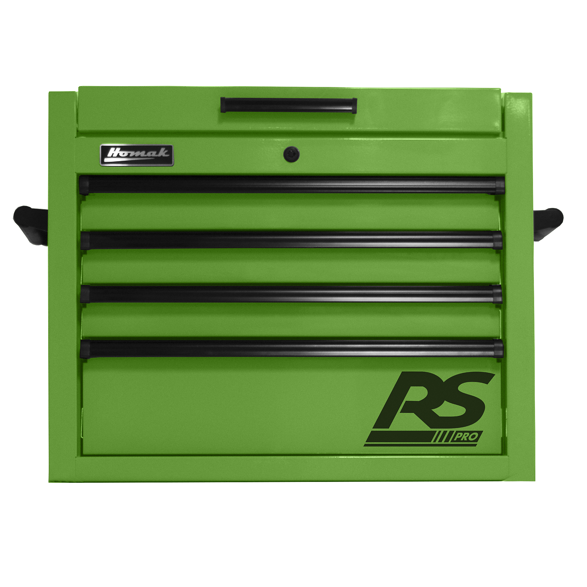 Homak RS Pro, 27in. RS PRO 4 DWR TOP CHEST LIME GREEN, Width 29.3 in, Height 24 in, Color Lime, Model# LG02027401