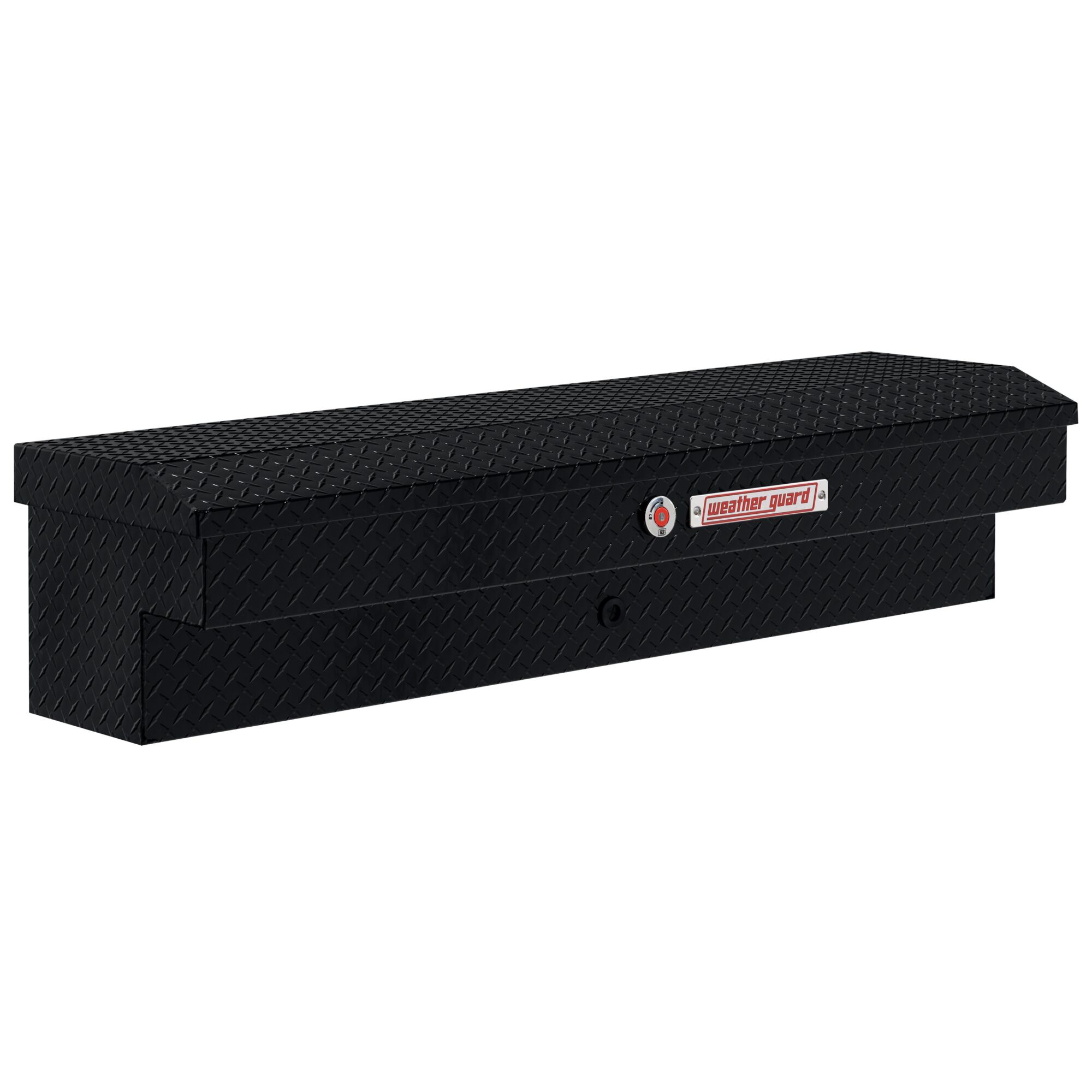 Weather Guard, 56in. L Lo-Side Box, Width 56 in, Material Aluminum, Color Finish Gloss Black, Model# 174-5-04