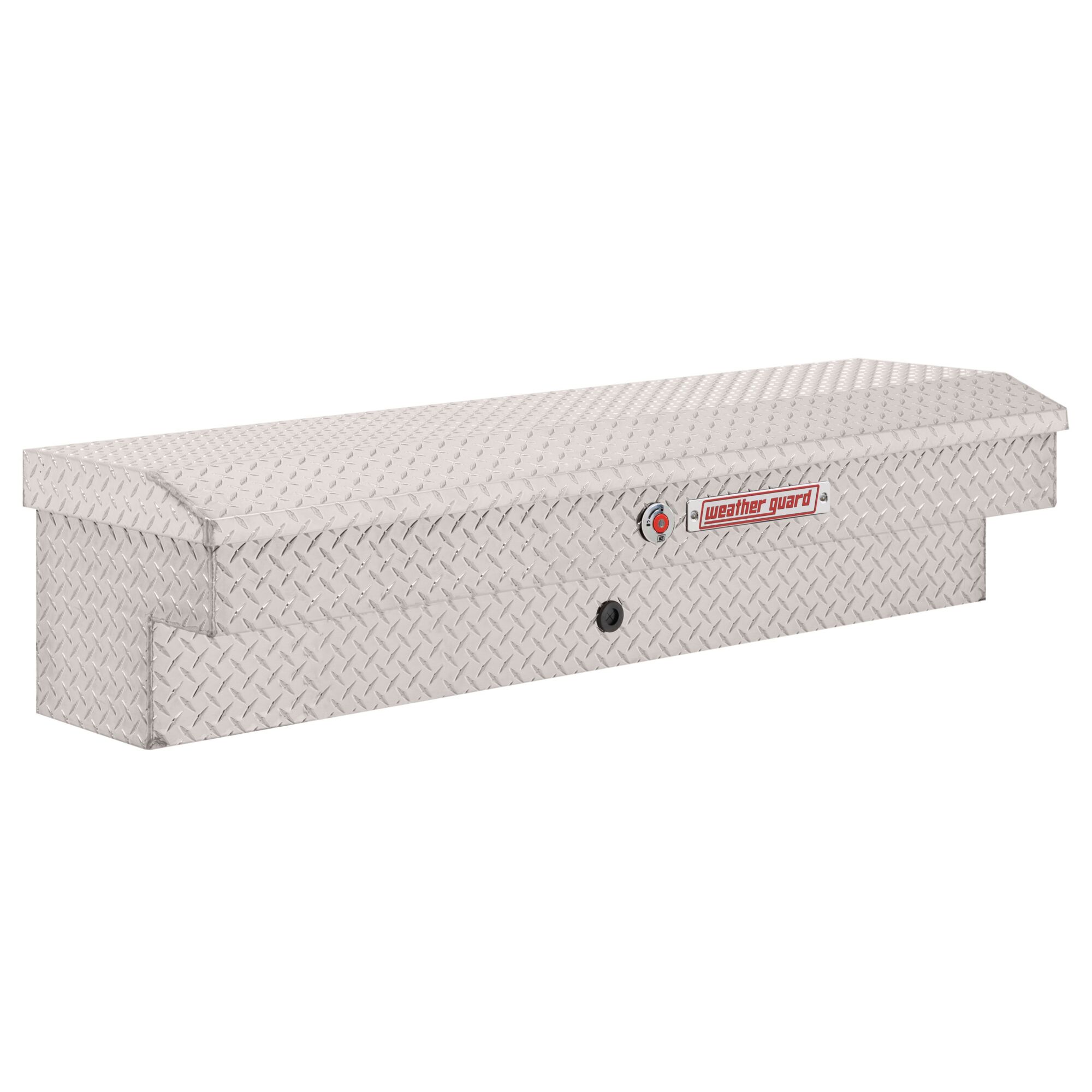 Weather Guard, 56in. L Lo-Side Box, Width 56 in, Material Aluminum, Color Finish Diamond Plate Silver, Model# 174-0-04