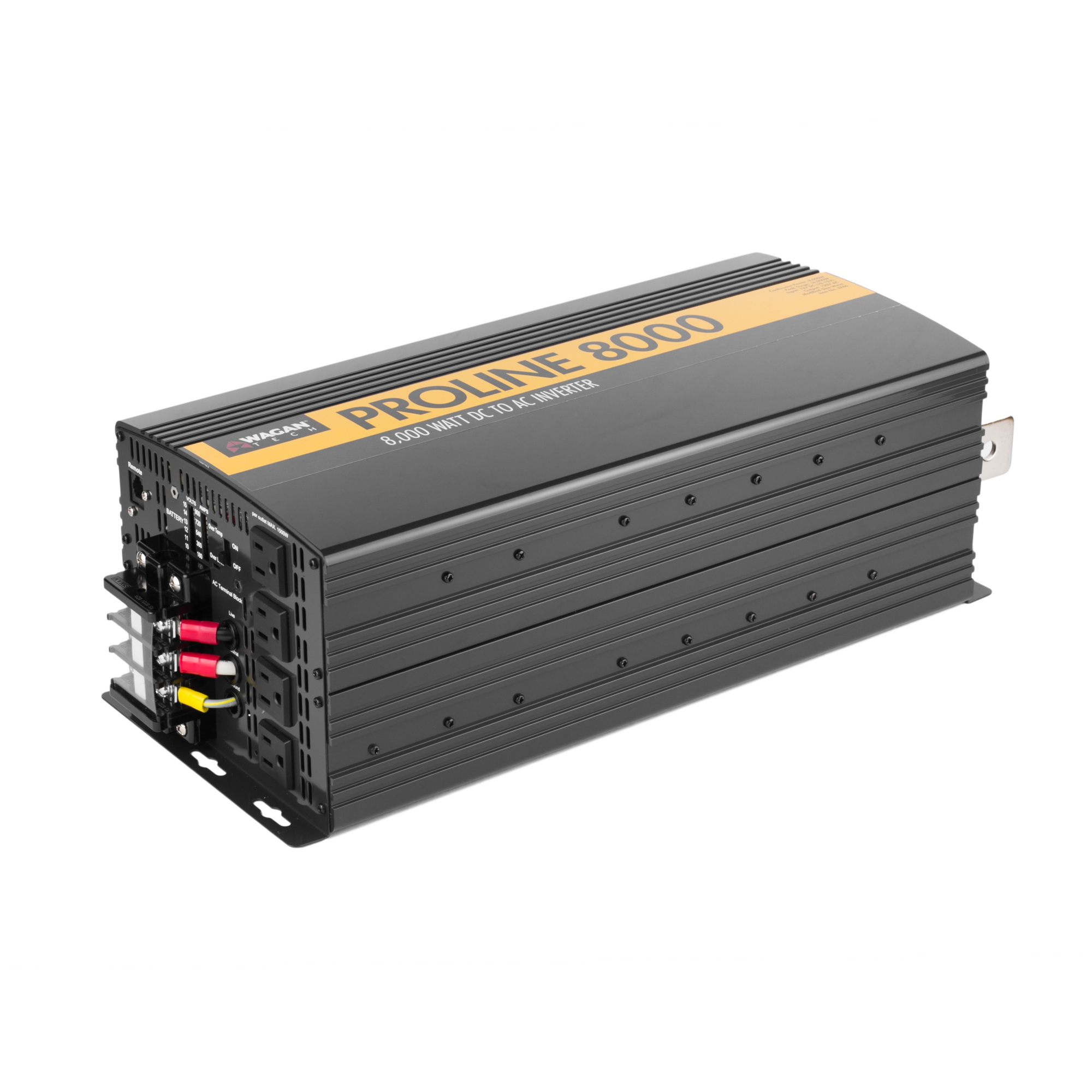 Wagan Tech Proline Inverter - 8000W, 4 AC Outlets, Remote Switch, Model# 3746