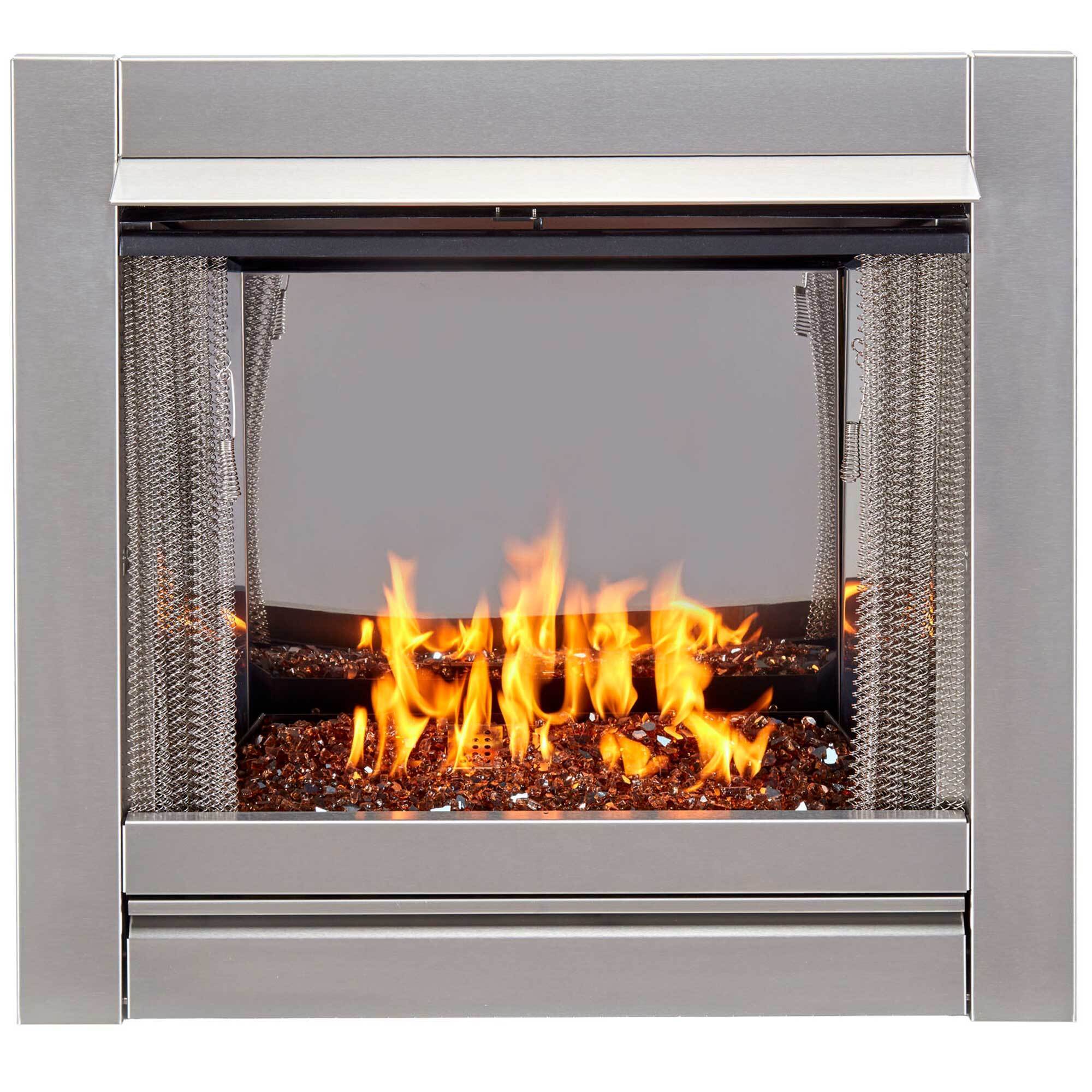 Bluegrass Living, DF450SS-G-RCO Vent Free Stainless Outdoor Gas Fir, Model# DF450SS-G-RCO