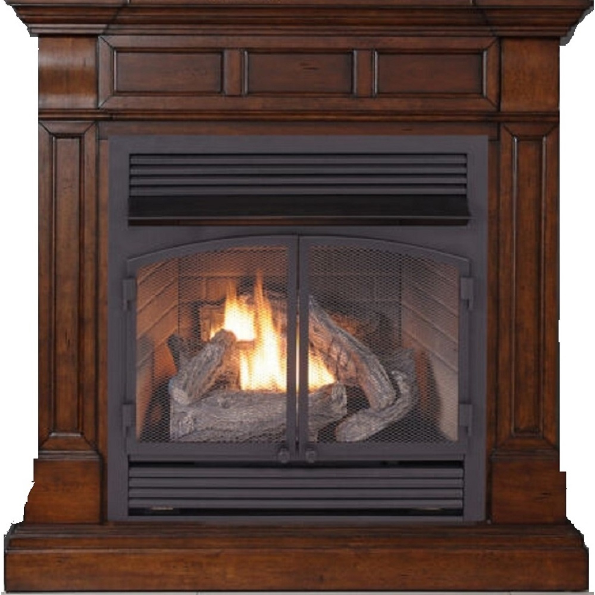 Bluegrass Living, Ventless Gas Fireplace, 32000 BTU, Remote, #DFS, Heat Output 32000 Btu/hour, Heating Capability 1500 ft², Model# DFS-400R-2AC