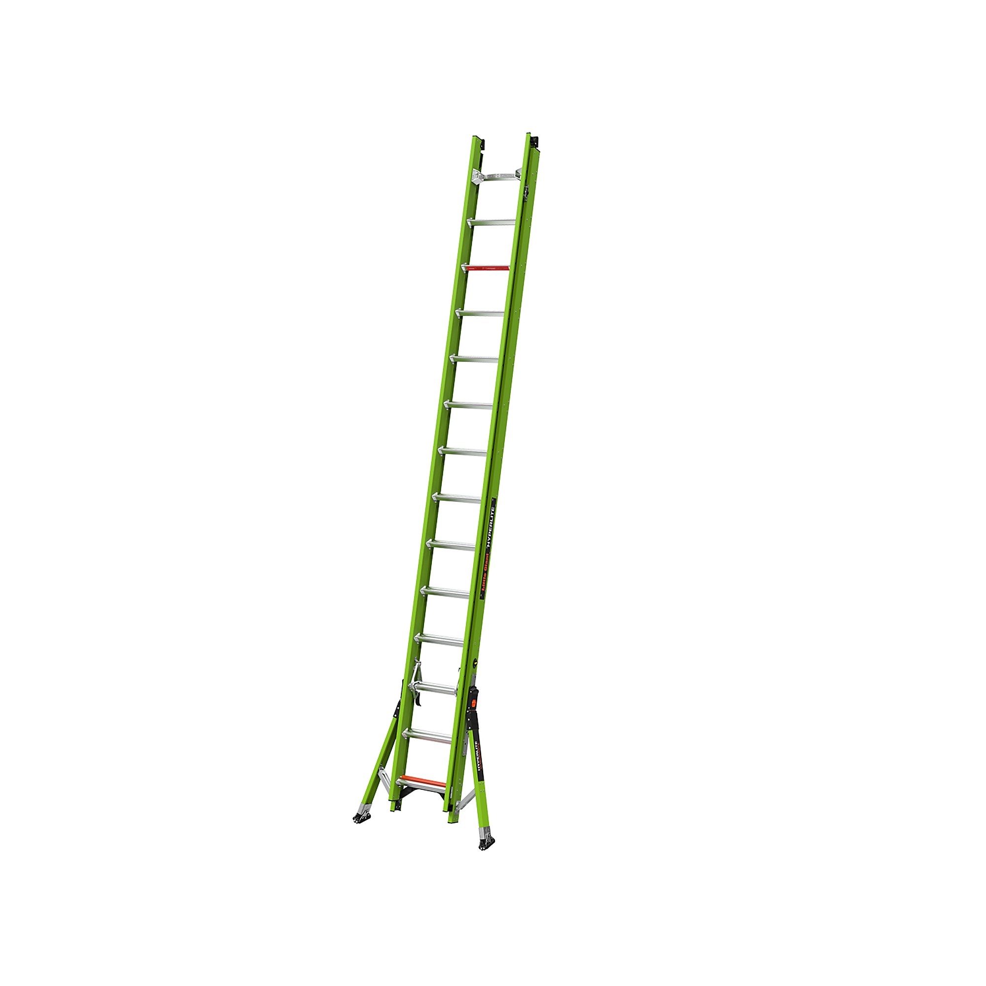 Little Giant SumoStance Extension Ladder - 28ft., Fiberglass, 375-Lb. Capacity, Type IAA, Sure-Set Feet, Model# 17228-186