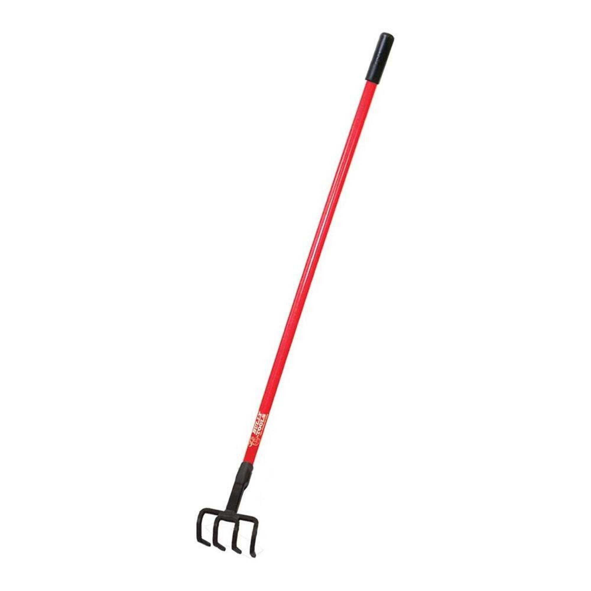 Bully Tools, 4-Tine Cultivator w/Fiberglass Handle, Model# 92334
