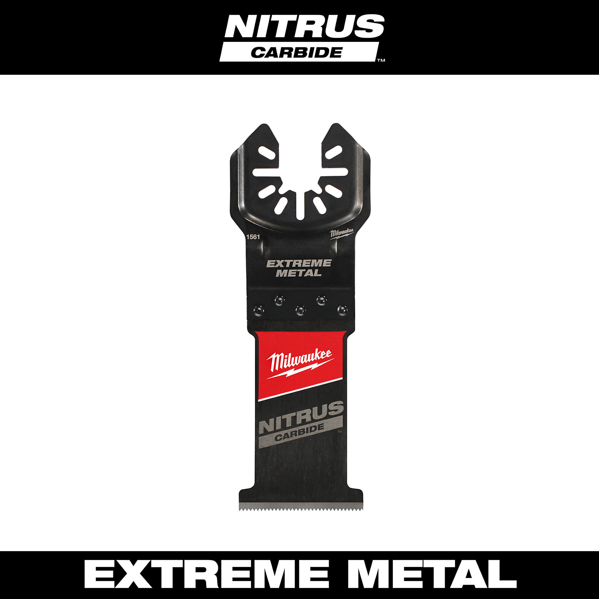 Milwaukee NITRUS Carbide Extreme Metal Multi-Tool Blade, 1-3/8in., Universal Fit OPEN-LOK, Model# 49-25-1561