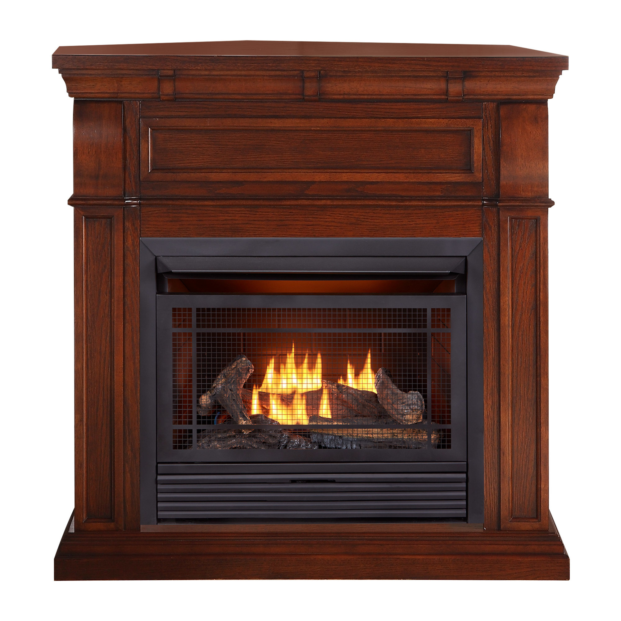 Bluegrass Living, Ventless Gas Fireplace With Mantel 26000 BTU