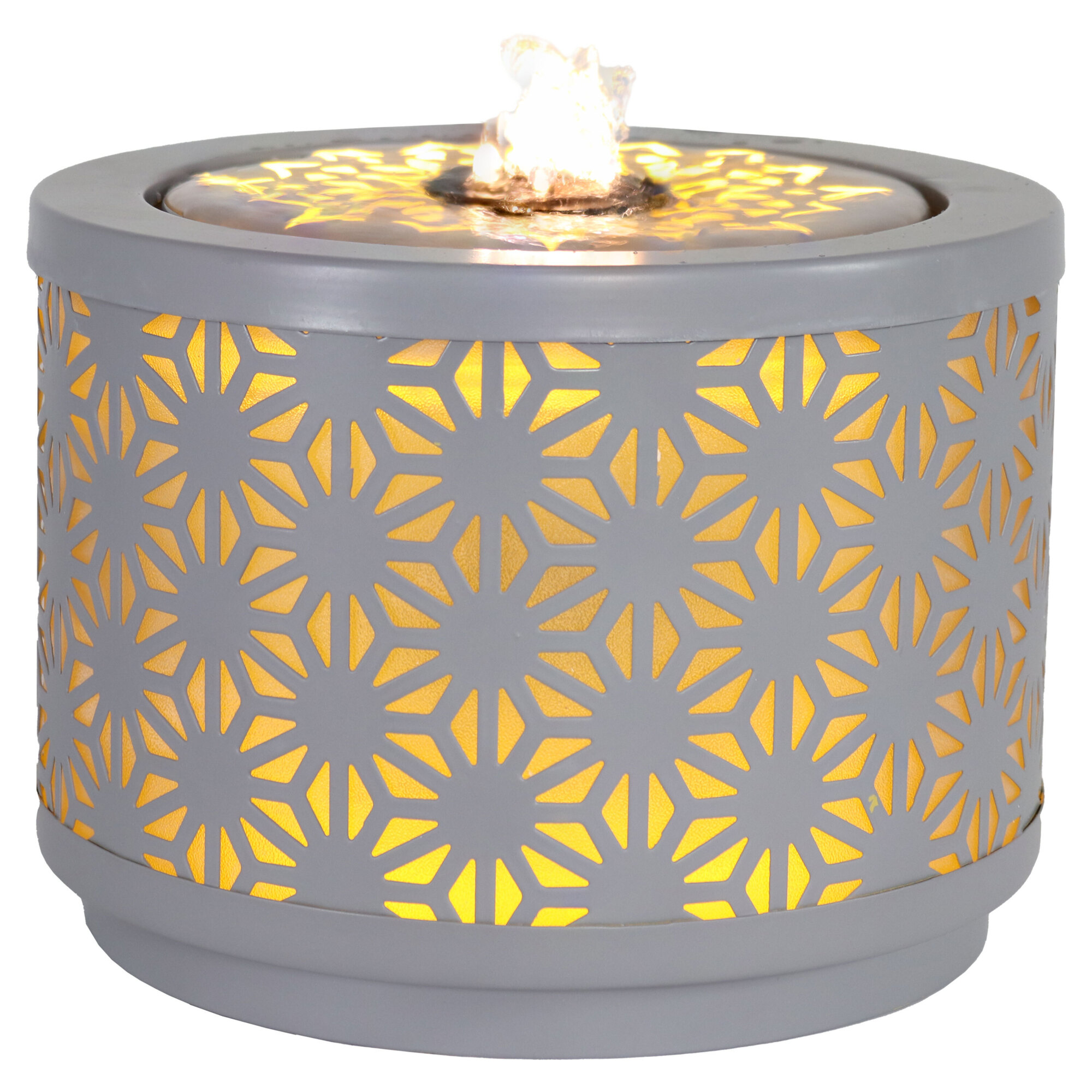 Sunnydaze Decor, Flower Cutout LED Indoor Fountain, Model# HDC-291