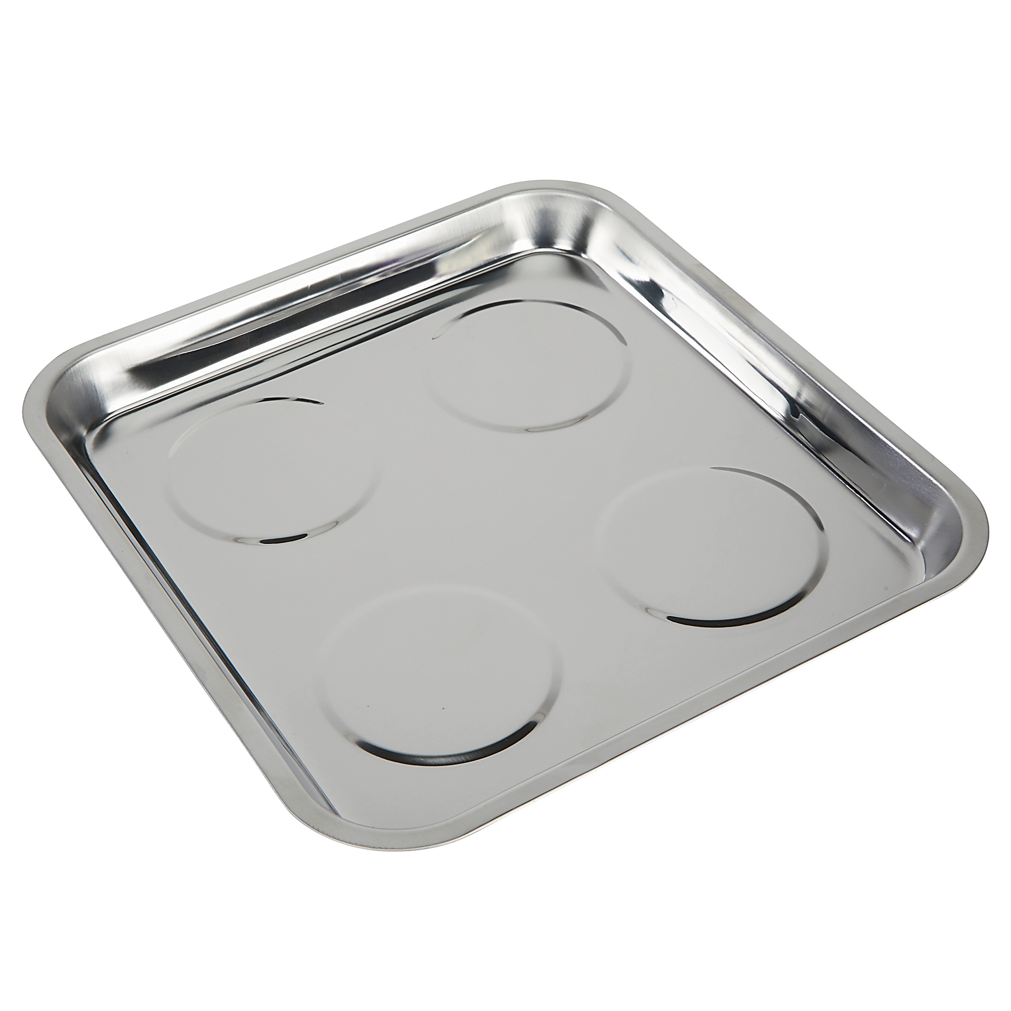 Ironton Magnetic Tool Tray, 9-1/2in.L x 10in.W x 1-1/4in.H, 12-Lb. Capacity, Stainless Steel