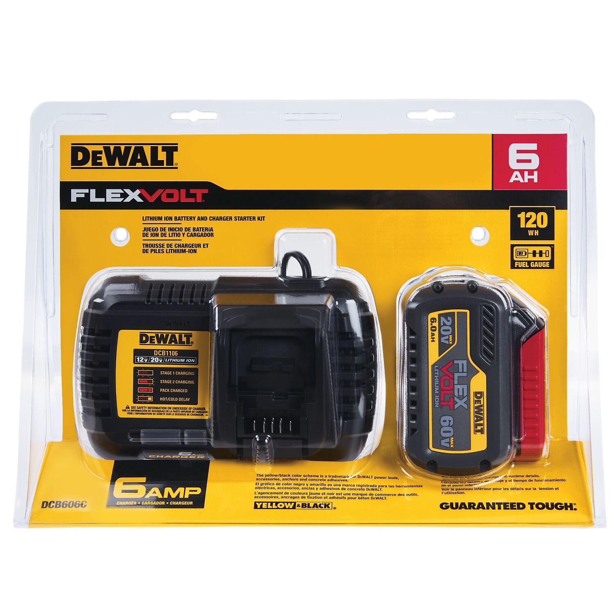 DEWALT, Flexvolt 20V/60V Max Lithium Ion Starter Kit, Volts 60
