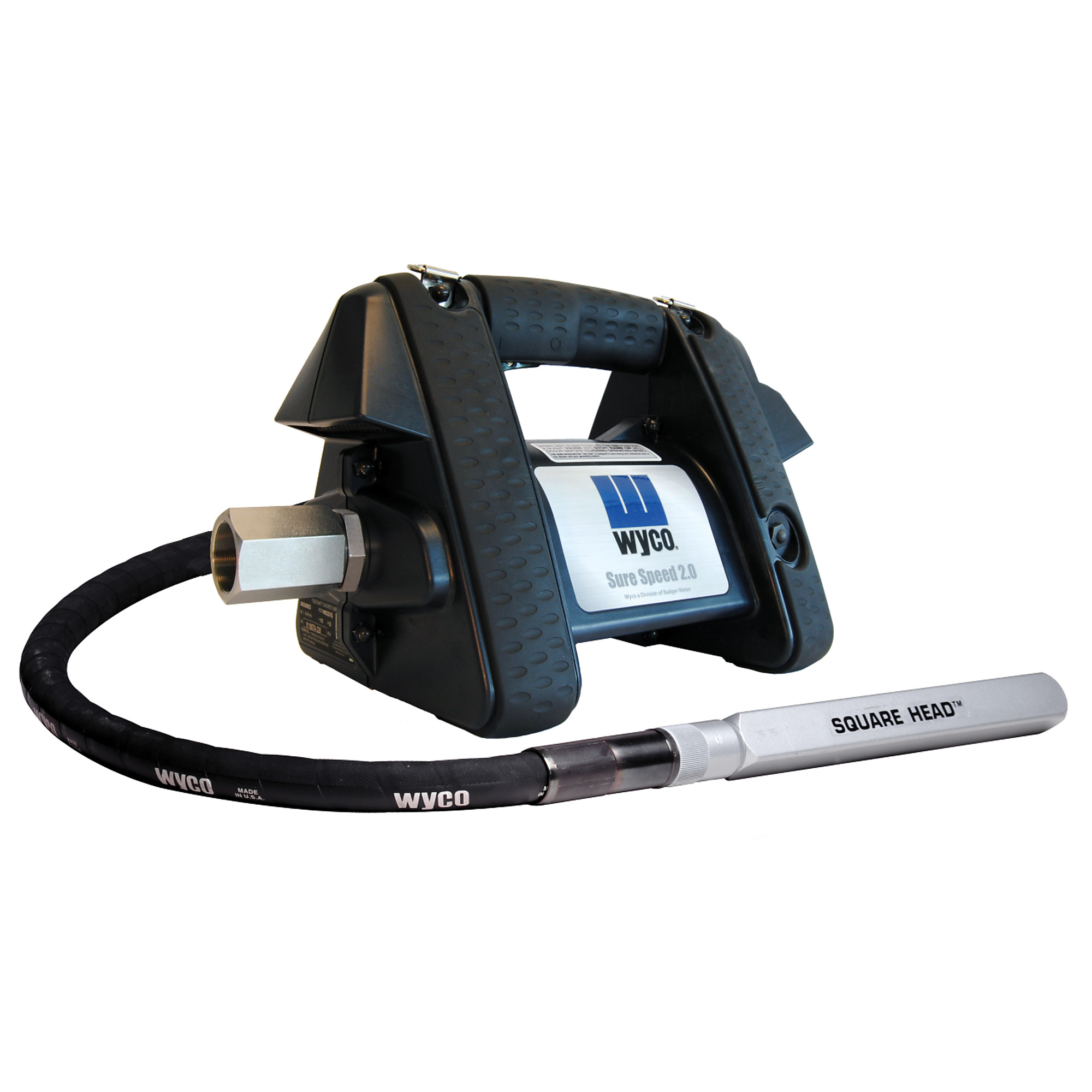 Wyco, Sure Speed Motor 1.375in. Concrete Vibrator Head 14ft. Shaft, Model# WSS2G1T-138-14