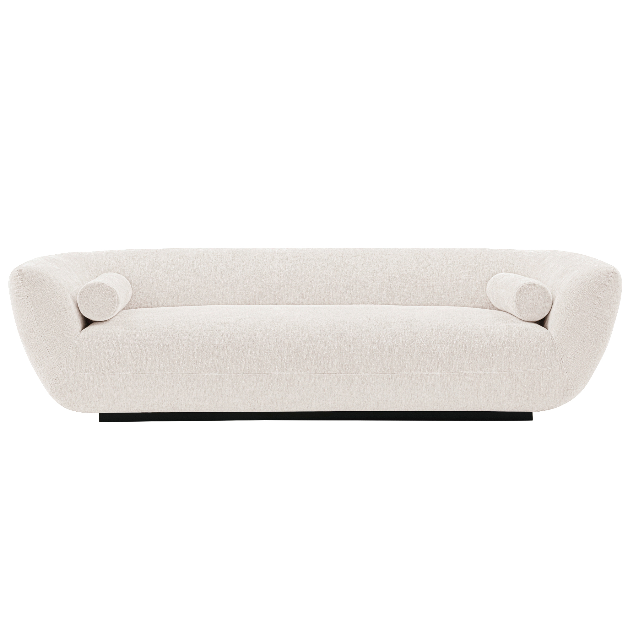 Manhattan Comfort, Contemporary Ulka Boucle Sofa with Pillows Cream, Primary Color Cream, Included (qty.) 1 Model# SF011