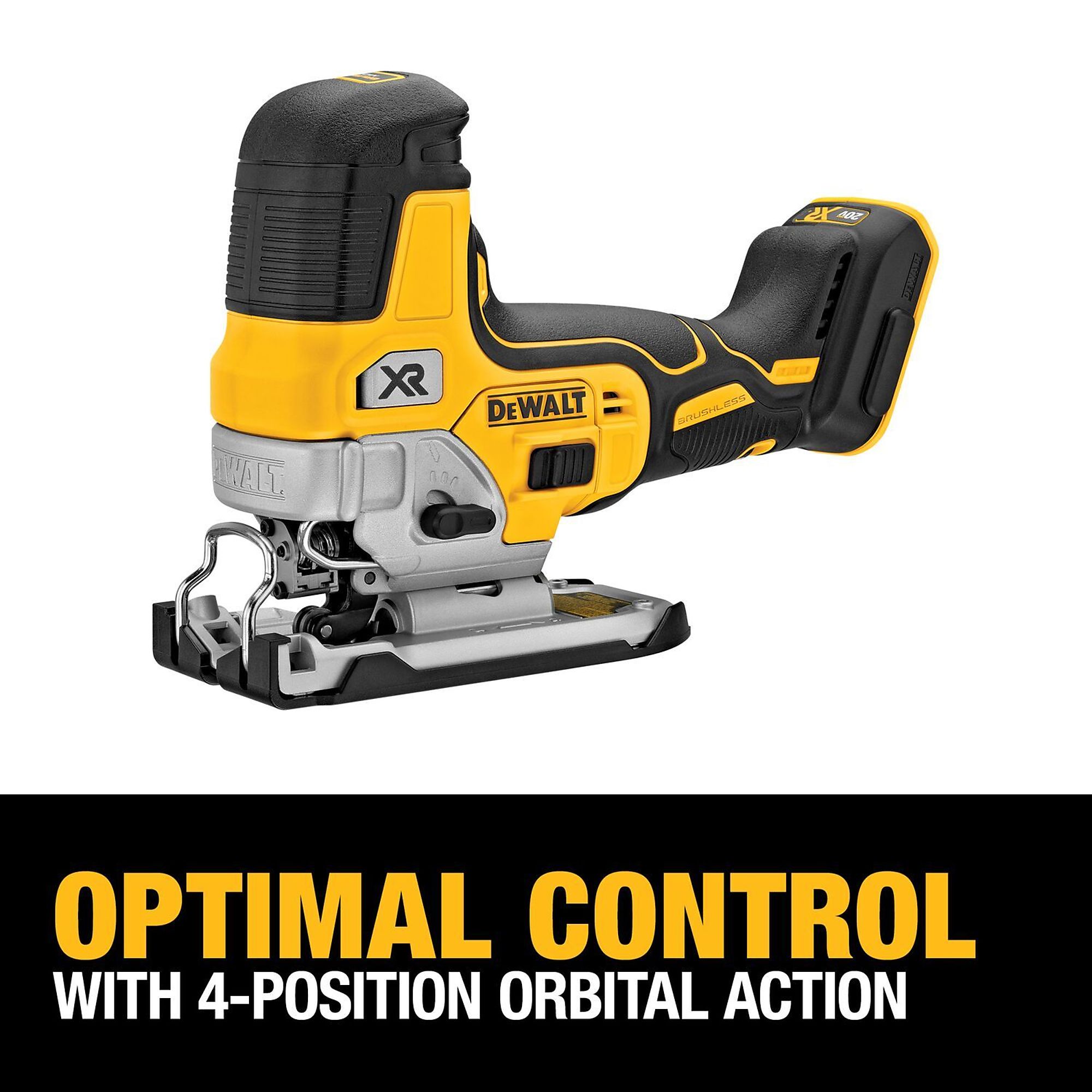 DEWALT, 20V MAX* XR Cordless Barrel Grip Jig Saw, Strokes Per Minute ...