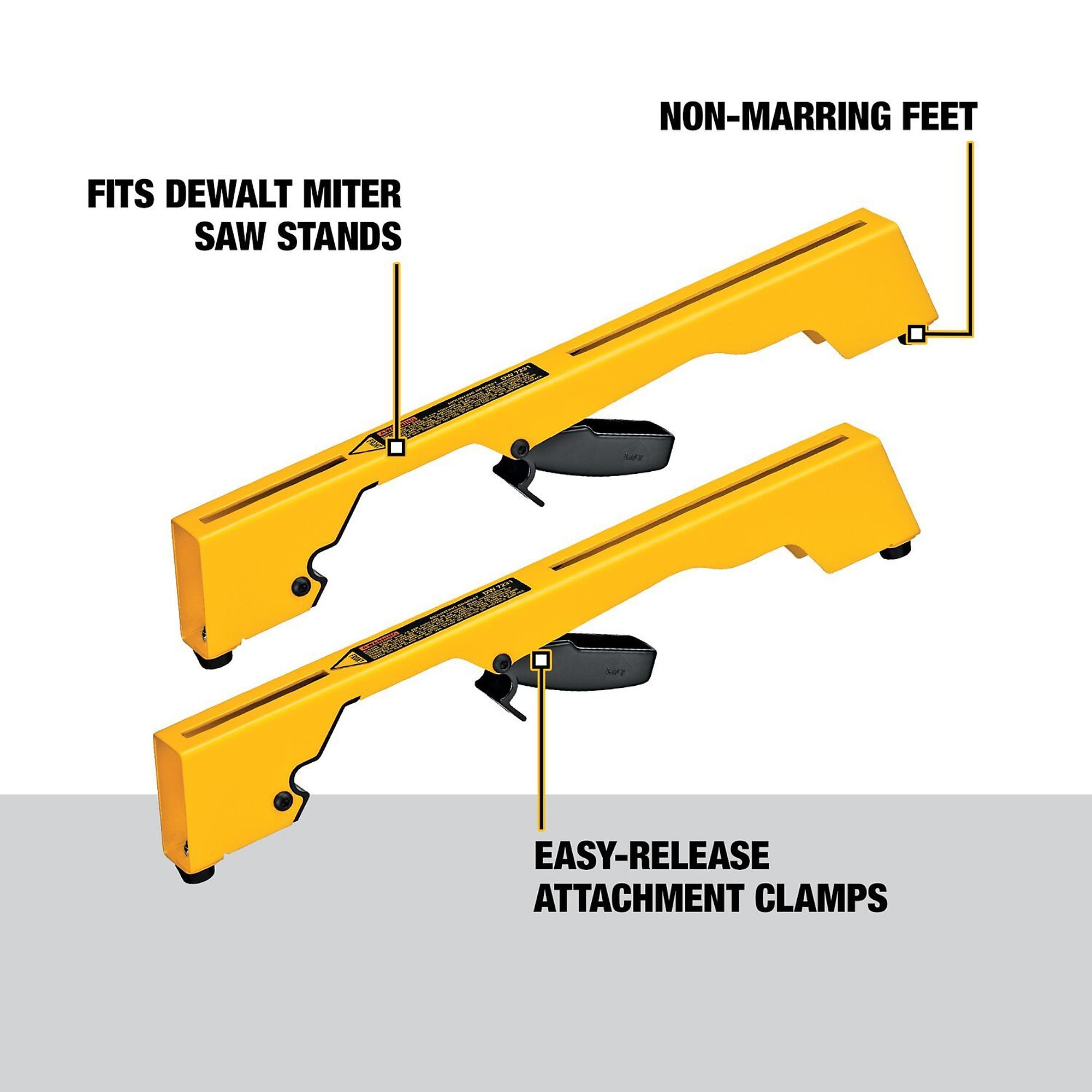 DEWALT, Miter Saw Mounting Brackets, Large, Model DW7231 Northern Tool