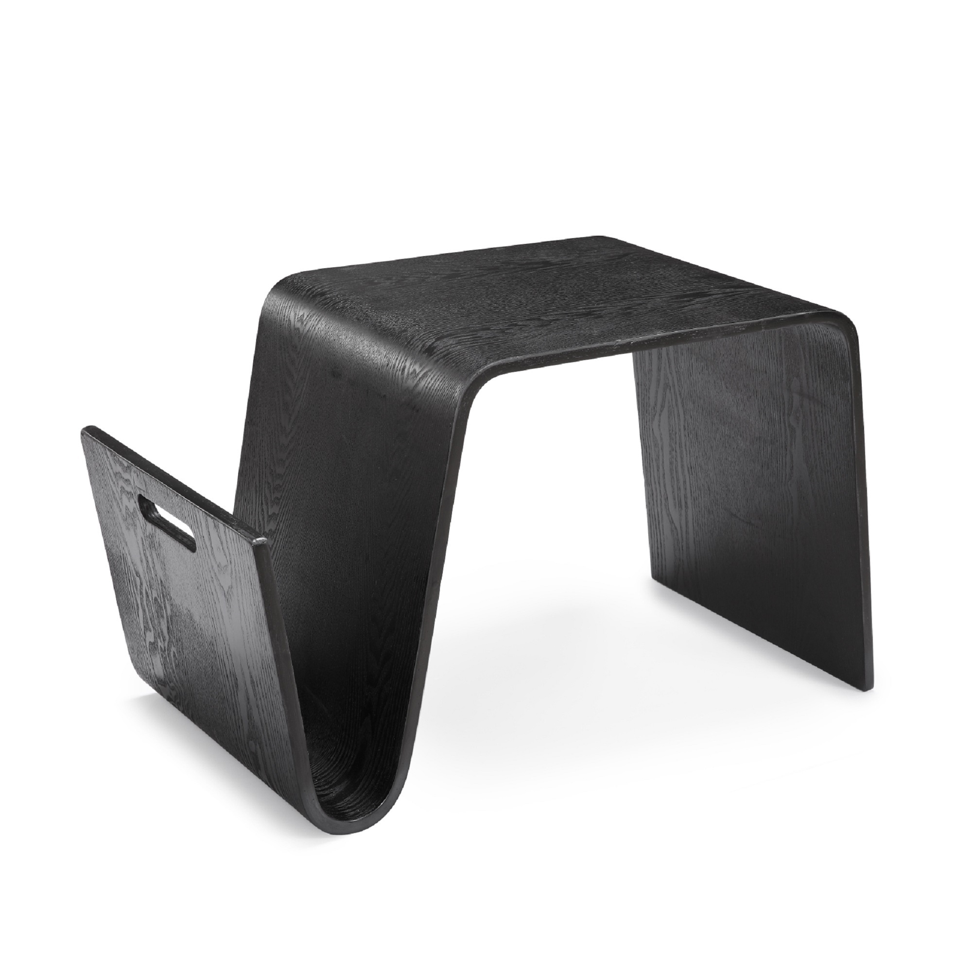 Manhattan Comfort, Brookside Black Rectangle Ash Veneer End Table, Width 25.6 in, Height 15.7 in, Depth 14.2 in, Model# ET001