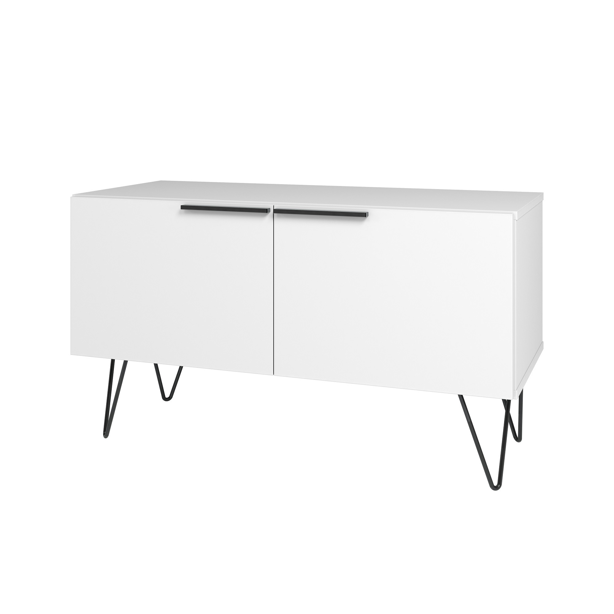 Manhattan Comfort, Beekman 35.43 Accent Cabinet with 2 Shelves White, Width 35.43 in, Height 19.84 in, Depth 14.37 in, Model# 402AMC