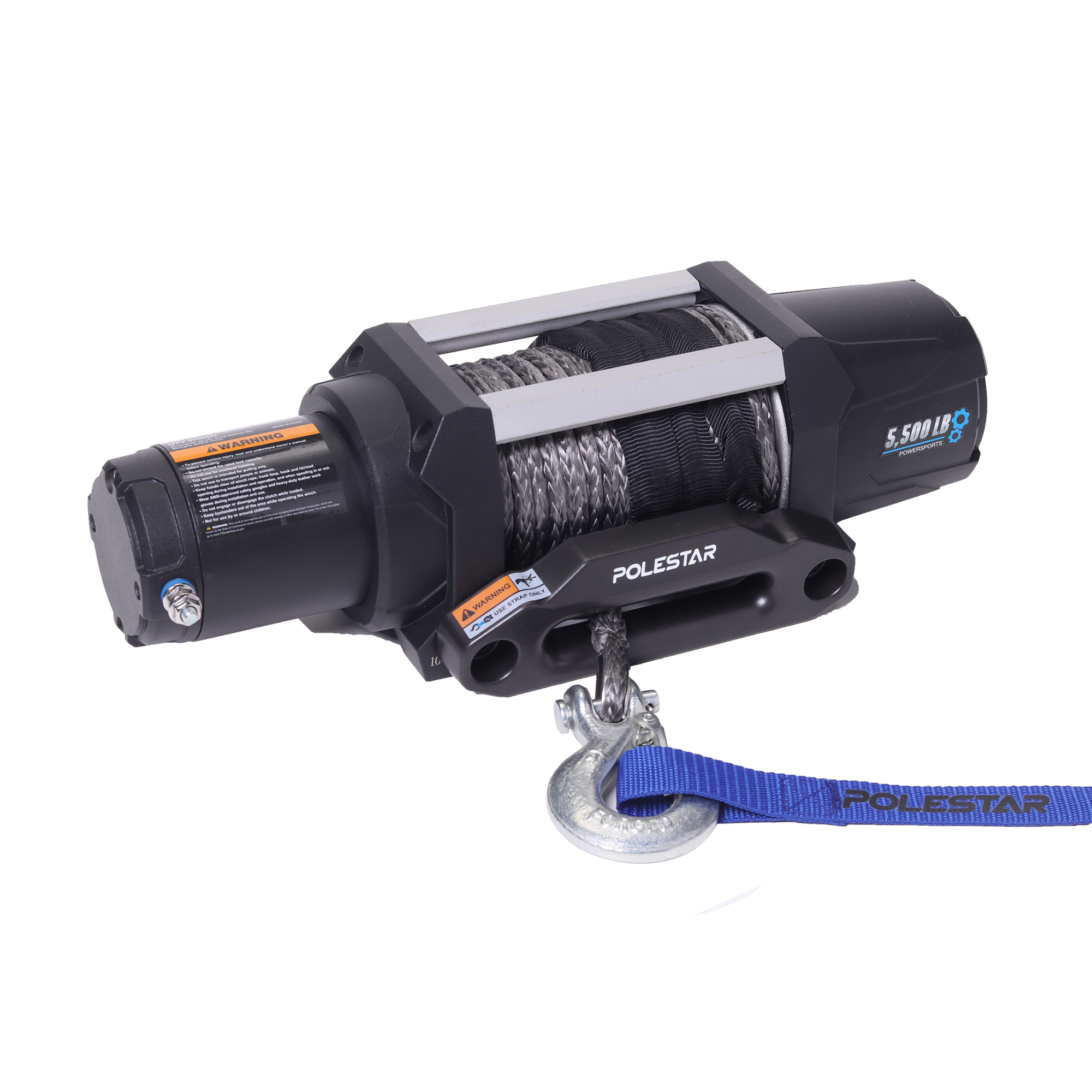 Polestar, 5500 lb UTV winch Synthetic rope, Capacity (Line Pull) 5500