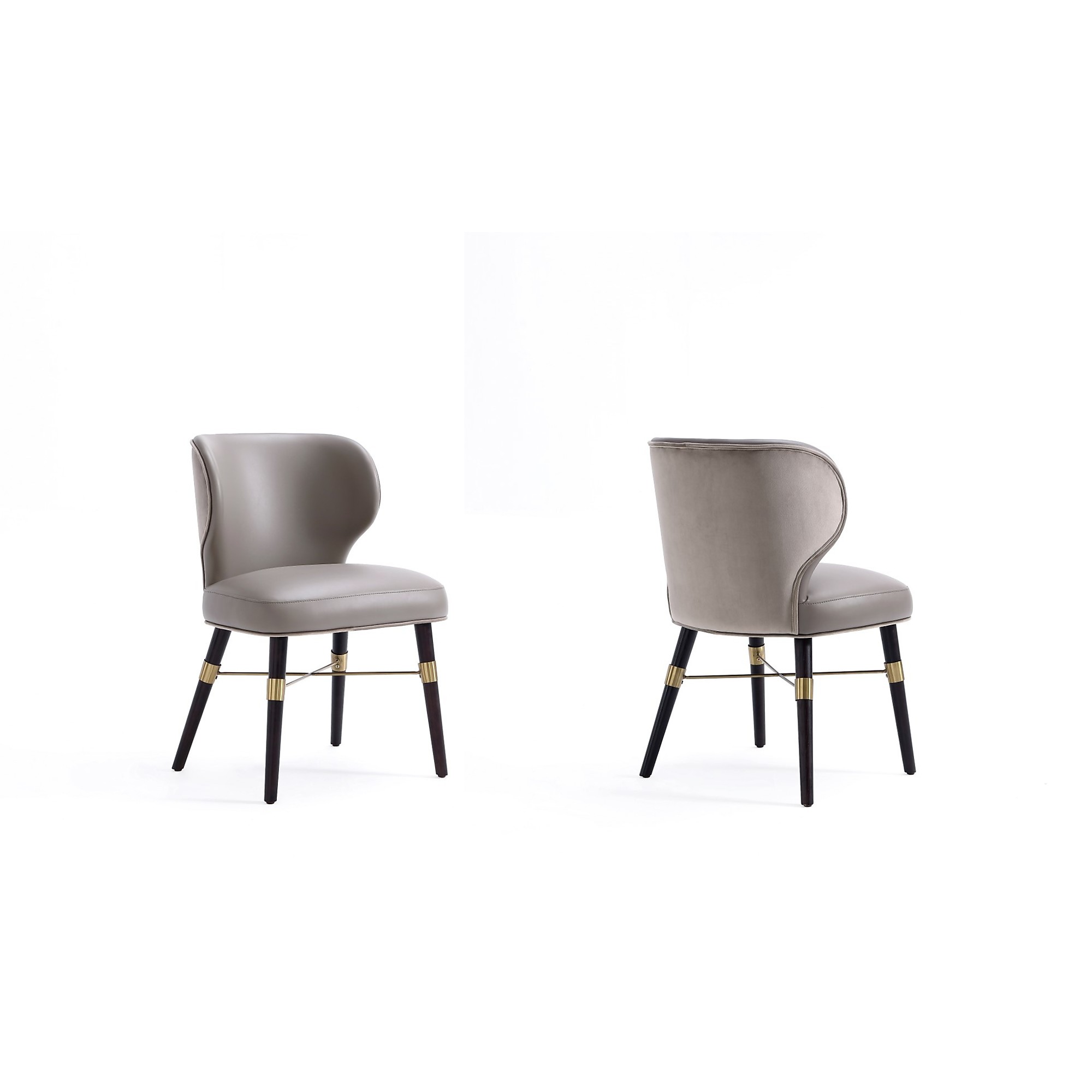 Manhattan Comfort, Modern Strine Chair Set Upholstered Wood Taupe, Primary Color Taupe, Included (qty.) 1 Model# 2-DC045
