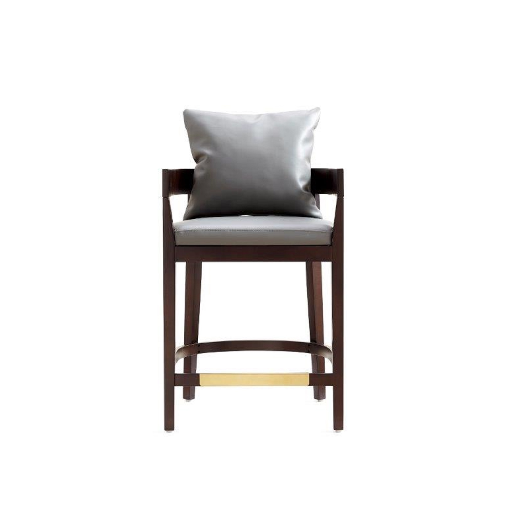 Manhattan Comfort, Ritz 34in. Grey Beech Wood Height Stool, Primary Color Gray, Included (qty.) 1 Model# CS006