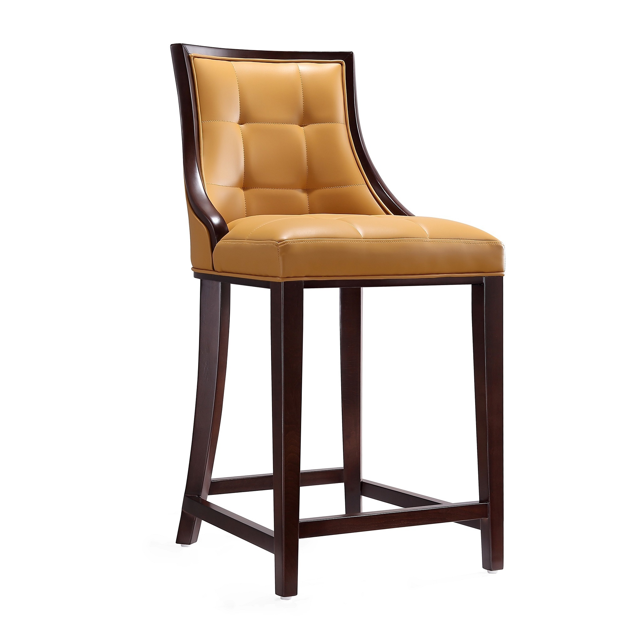 Manhattan Comfort, Fifth Ave 39.5in. Camel Beech Wood Height Stool, Primary Color Camel, Included (qty.) 1 Model# CS012