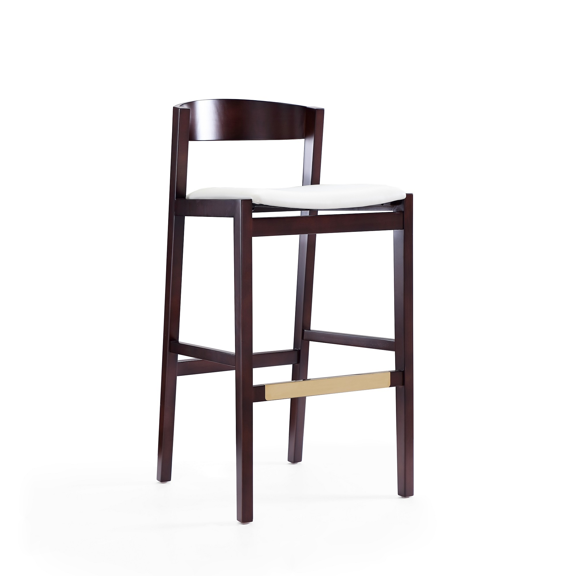 Manhattan Comfort, Klismos 40.75in. Ivory Beech Wood Stool, Primary Color Ivory, Included (qty.) 1 Model# BS014