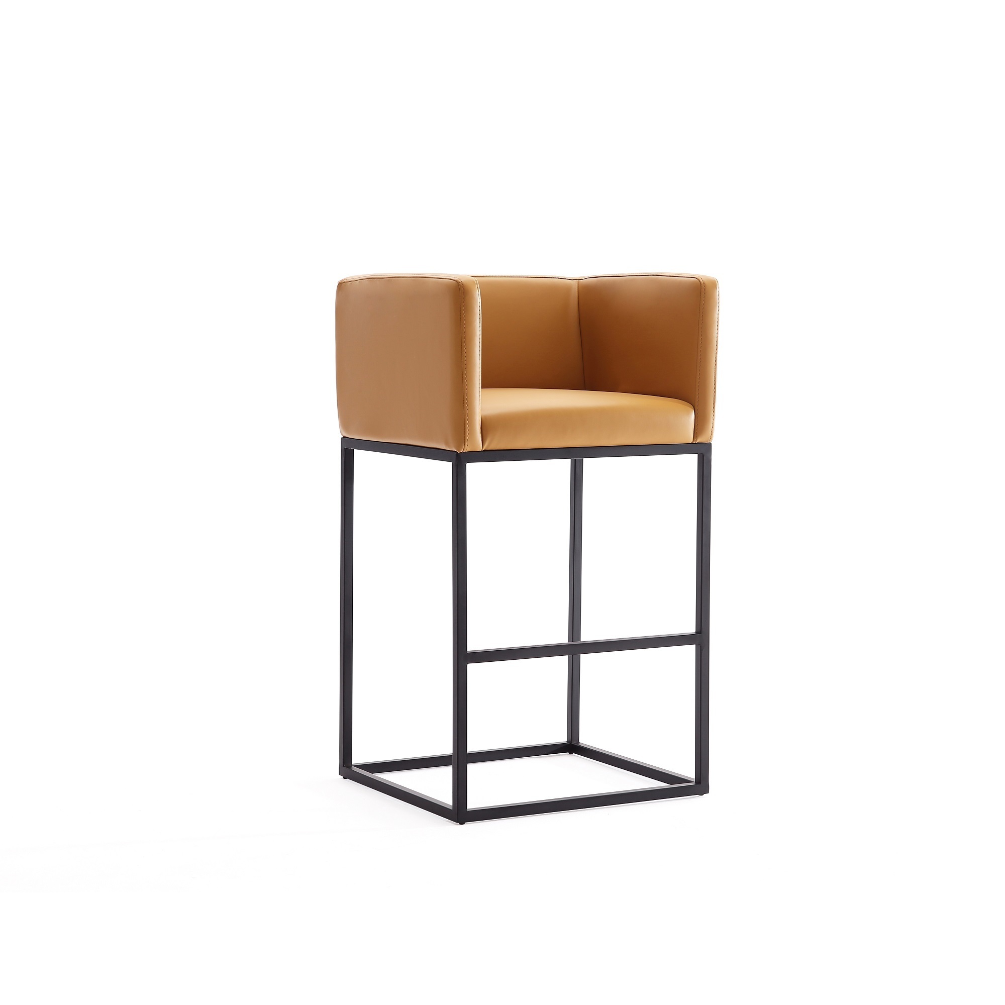 Manhattan Comfort, Embassy 34in. Metal Height Bar Stool in Clay, Primary Color Tan, Included (qty.) 1 Model# CS011
