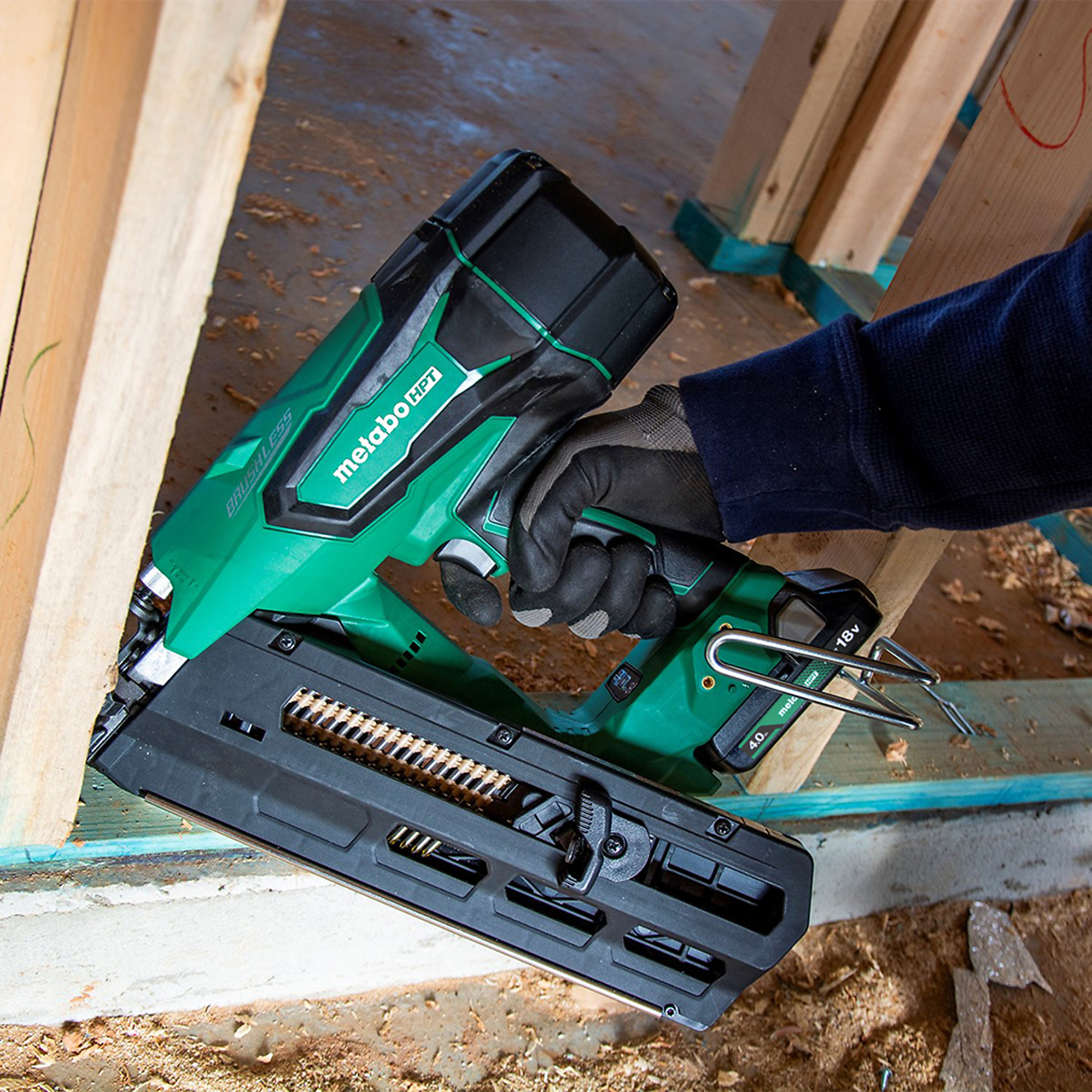 Metabo HPT (was Hitachi Power Tools) 3.5-in 21-Degree 18-Volt Cordless Framing Nailer Metabo HPT (was Hitachi Power Tools) 3.5-in 21-Degree 18-Volt Cordless Framing Nailer