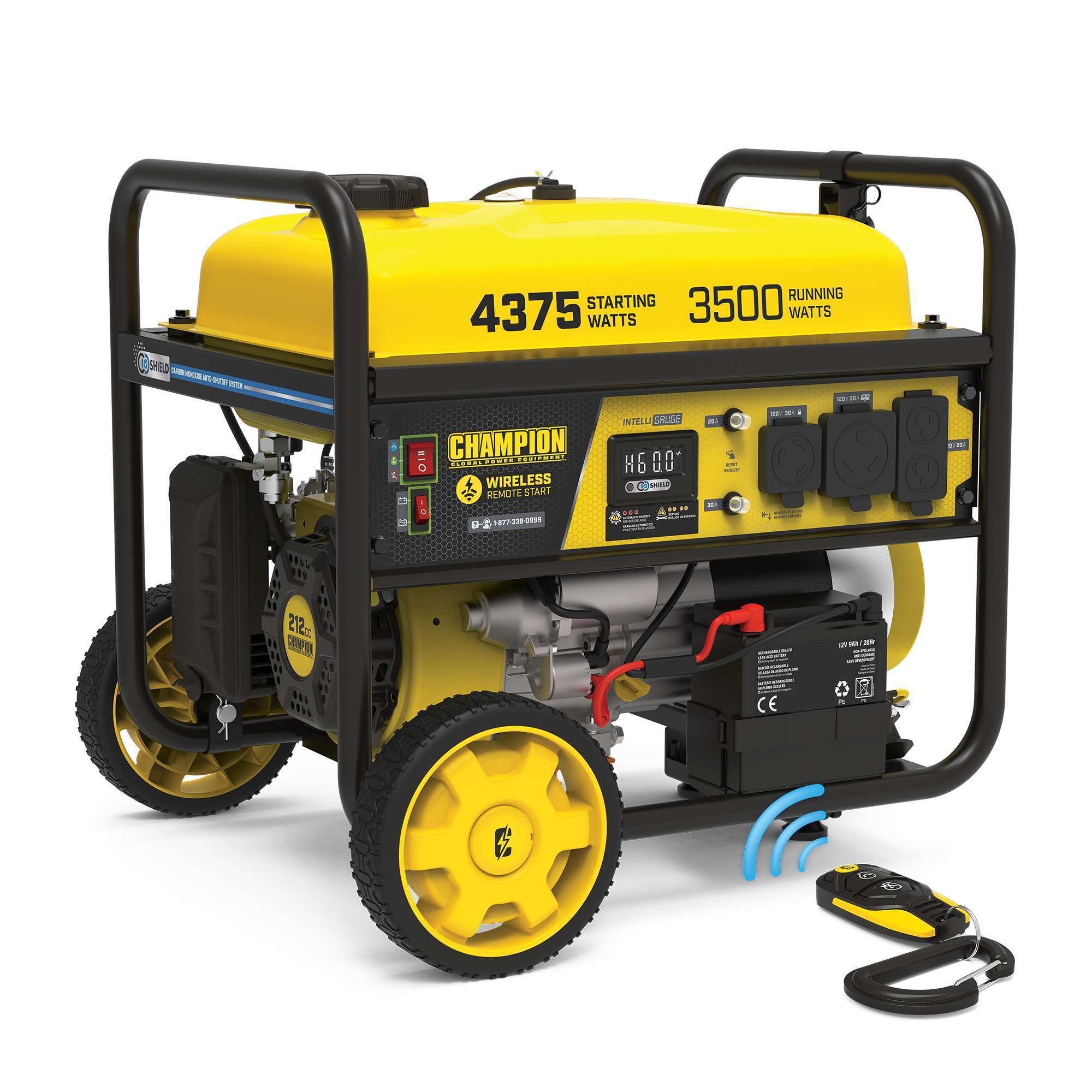Champion Power Equipment, 4375/3500w Port Generator Remote