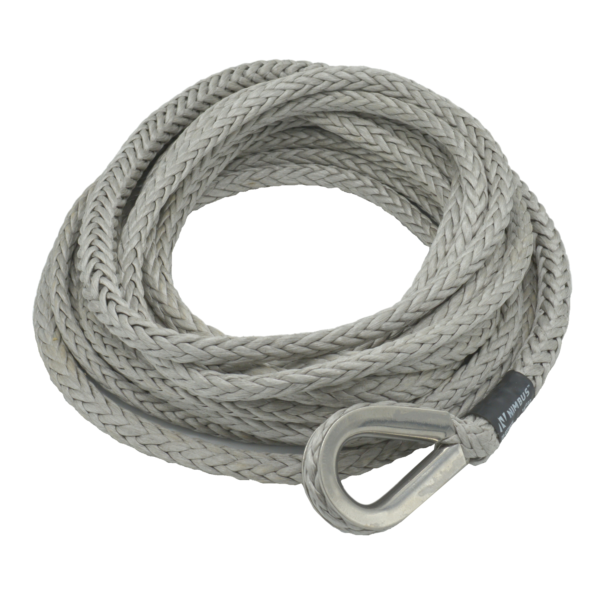 Nimbus, Synthetic Winch Line w/Thimble, Max. Capacity 19800 lb, Length 60 ft, Diameter 3/8 in, Model# 25-0375060