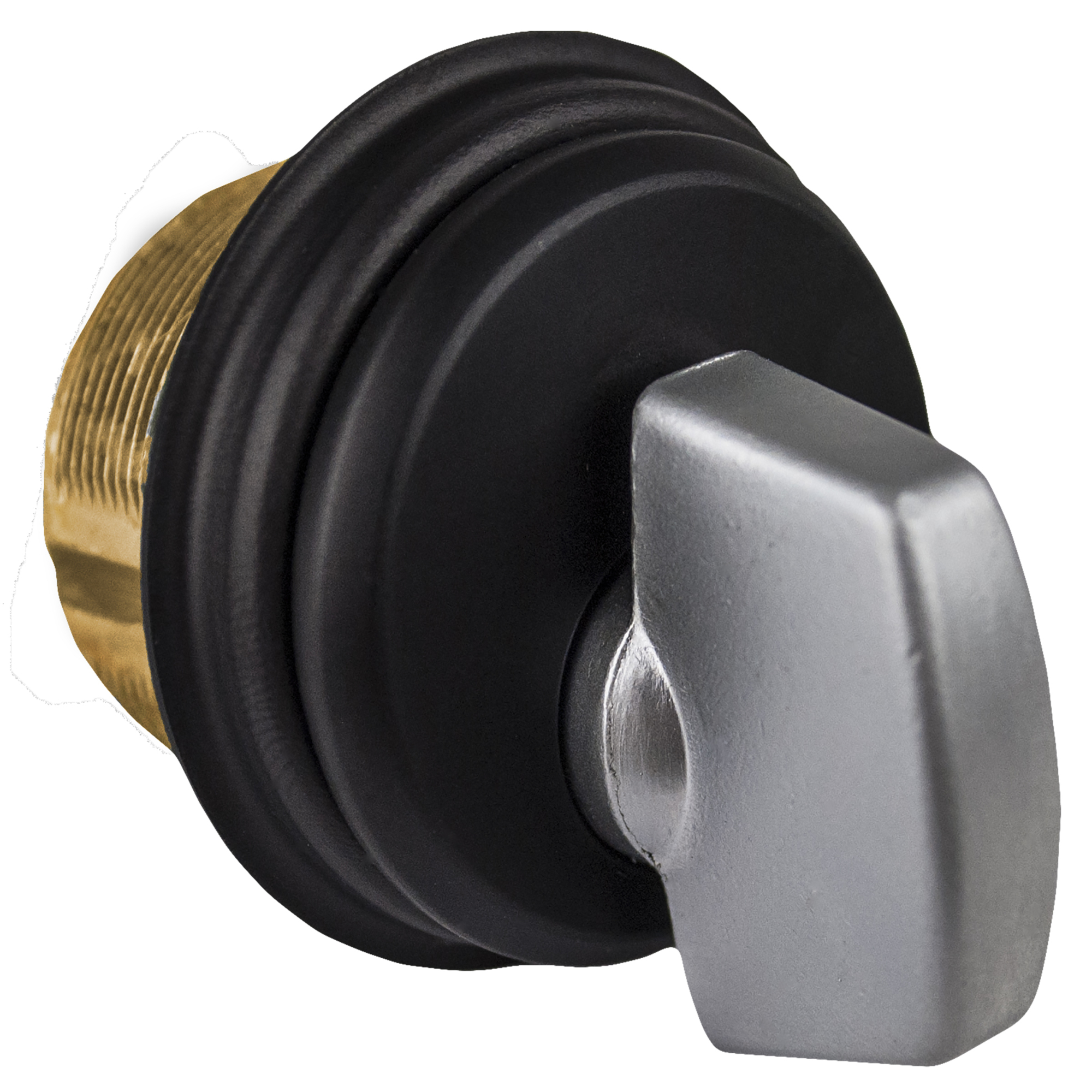Global Door Controls Thumbturn Mortise Lockbody — 1in. Length, Brass, Duronodic, Adams Rite Style, Model# TH1100-BT-DU