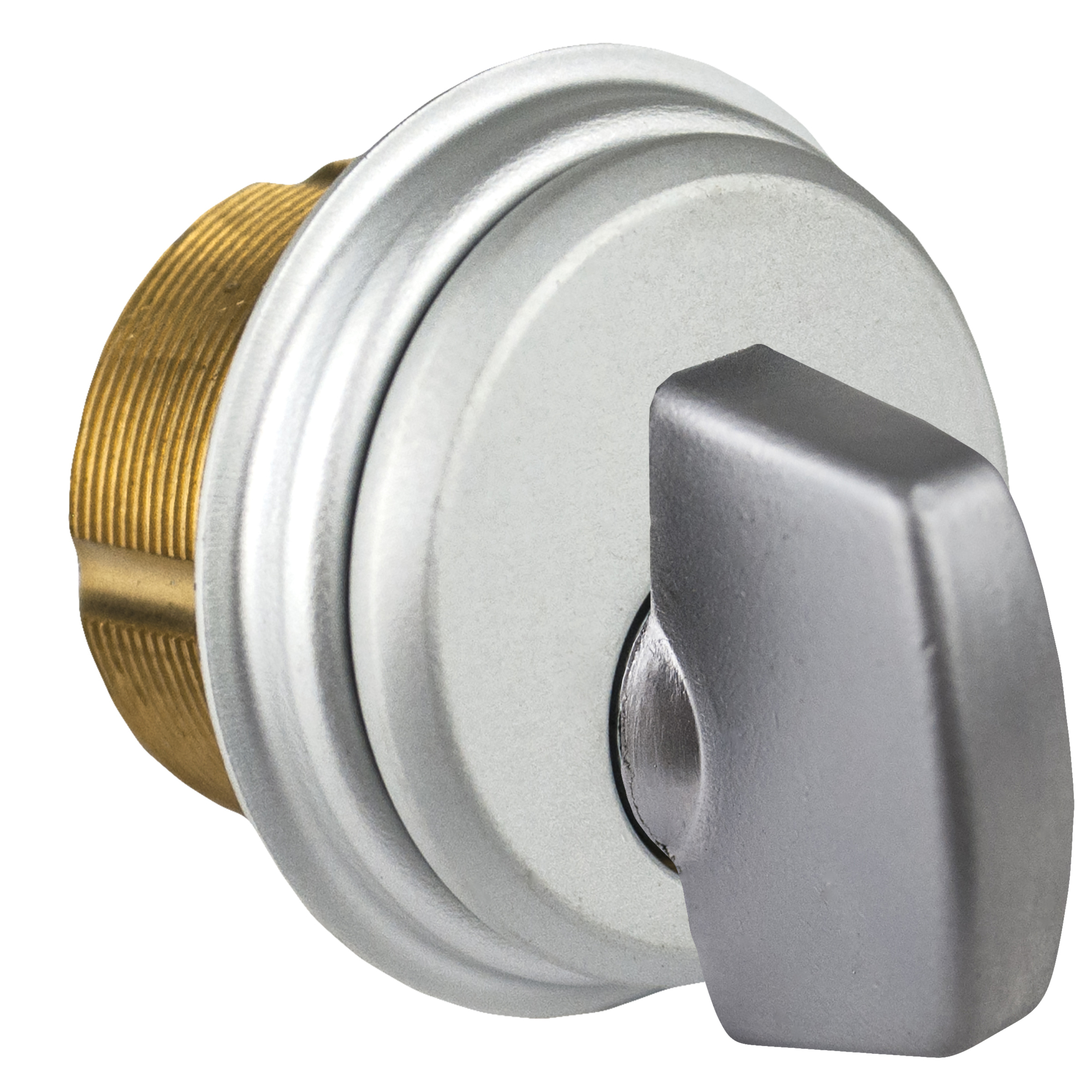 Global Door Controls Thumbturn Mortise Lockbody — 1in., Brass Aluminum, Adams Rite Type, Model# TH1100-BT-AL