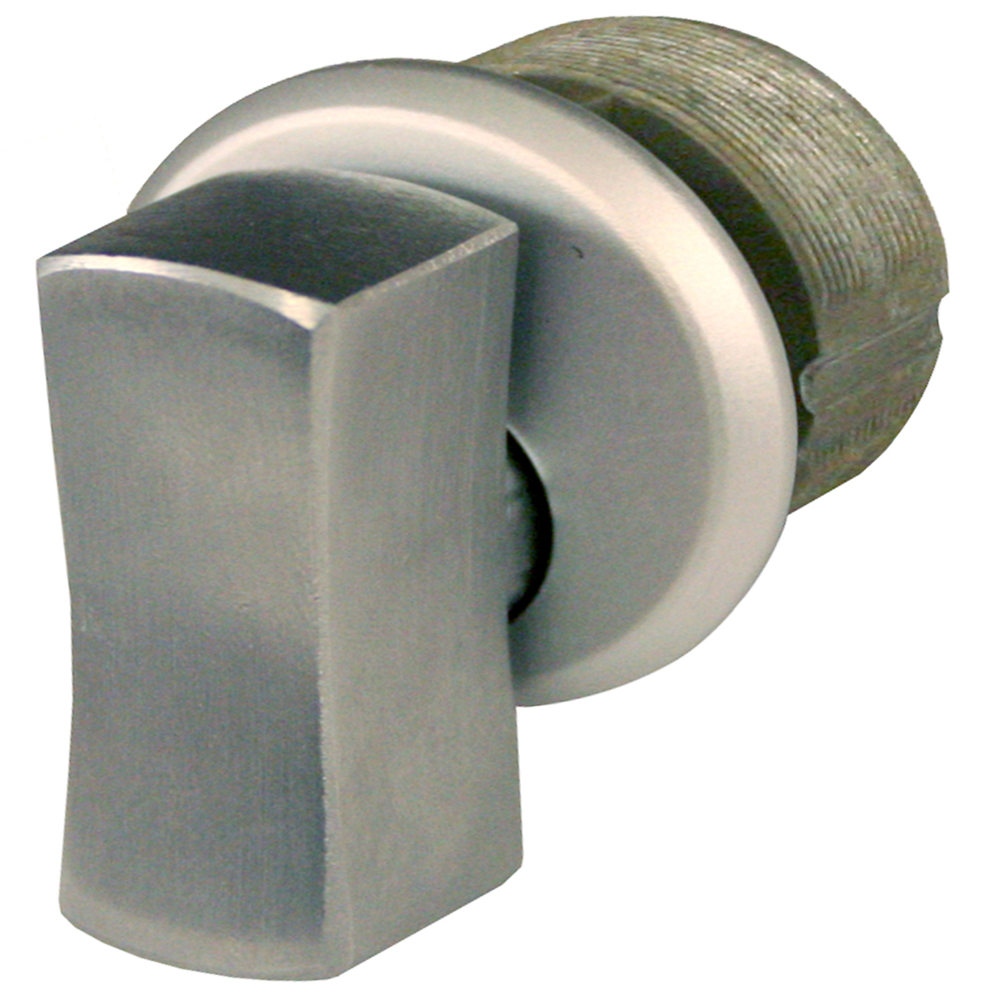 Global Door Controls Thumbturn Oversized Mortise Cylinder — 1in., Zinc Aluminum, Fits Adams Rite Storefront Door, Model# TH1100-ZTO-AL