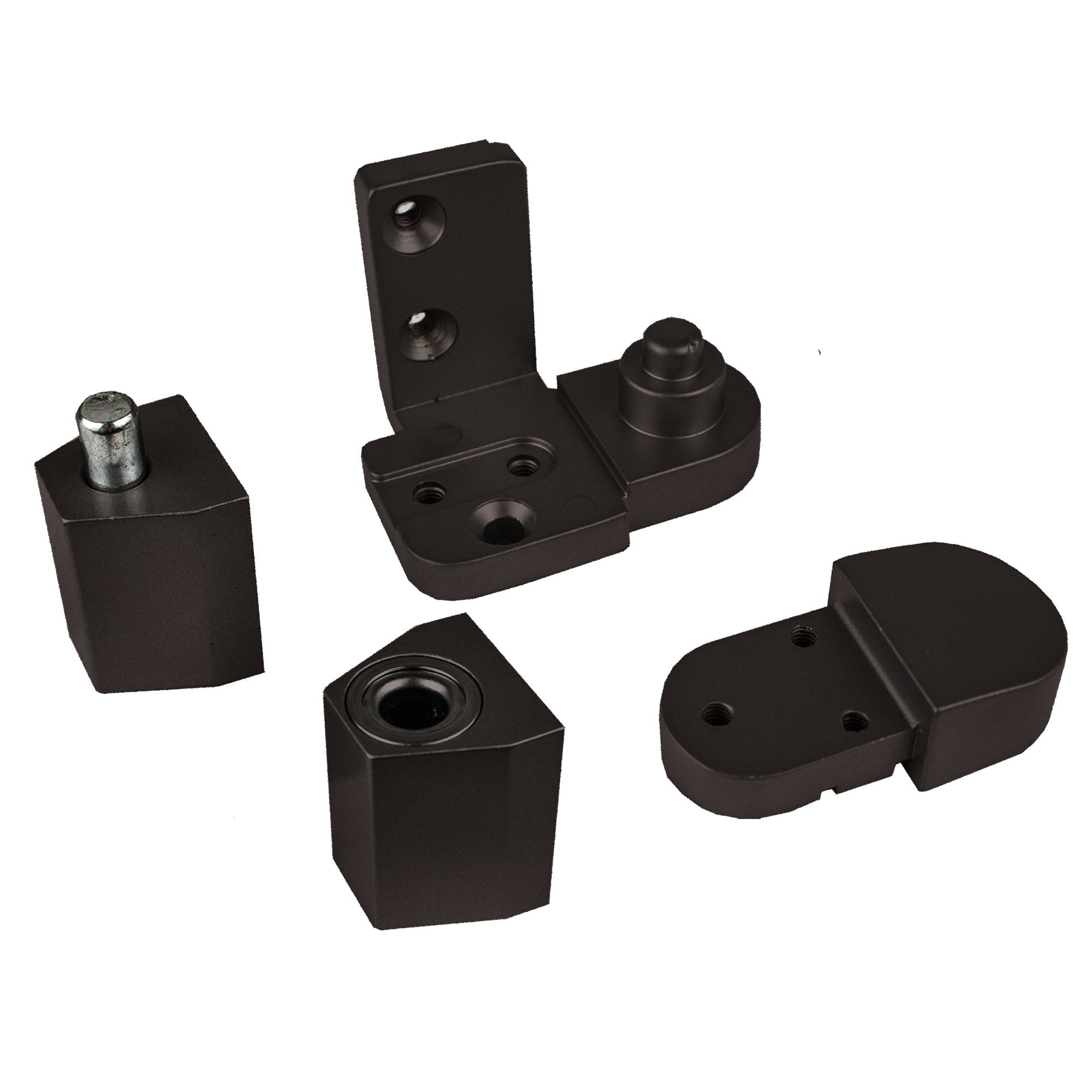 Global Door Controls YKK Style Left Hand Offset Door Pivot Hinge Set — Duronodic, 125-Lb. Capacity, Model# TH1300-LH-DU
