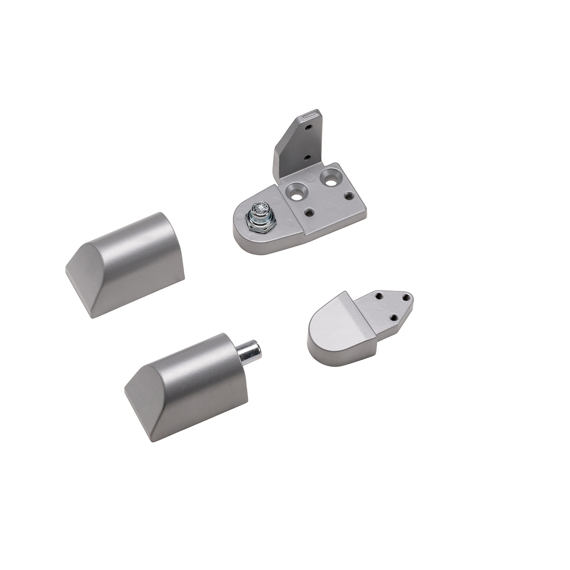 Global Door Controls Amarlite Style Offset Door Pivot Hinge Set — 3/4in., Aluminum, Right Hand, Model# TH1112-RH-AL