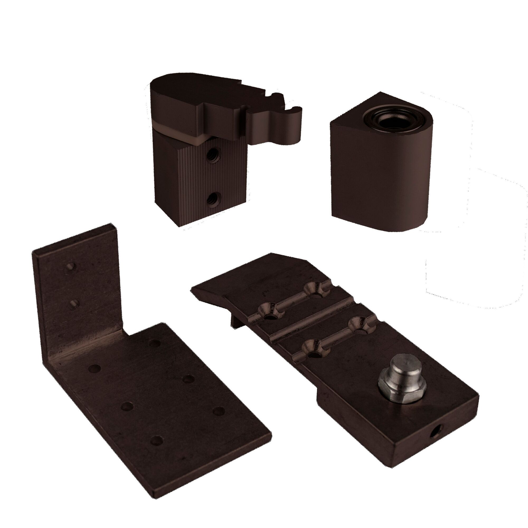 Global Door Controls Aldora Style Offset Door Pivot Hinge Set — 3/4in., Duronodic, Right Hand, Model# TH1116-RH-DU