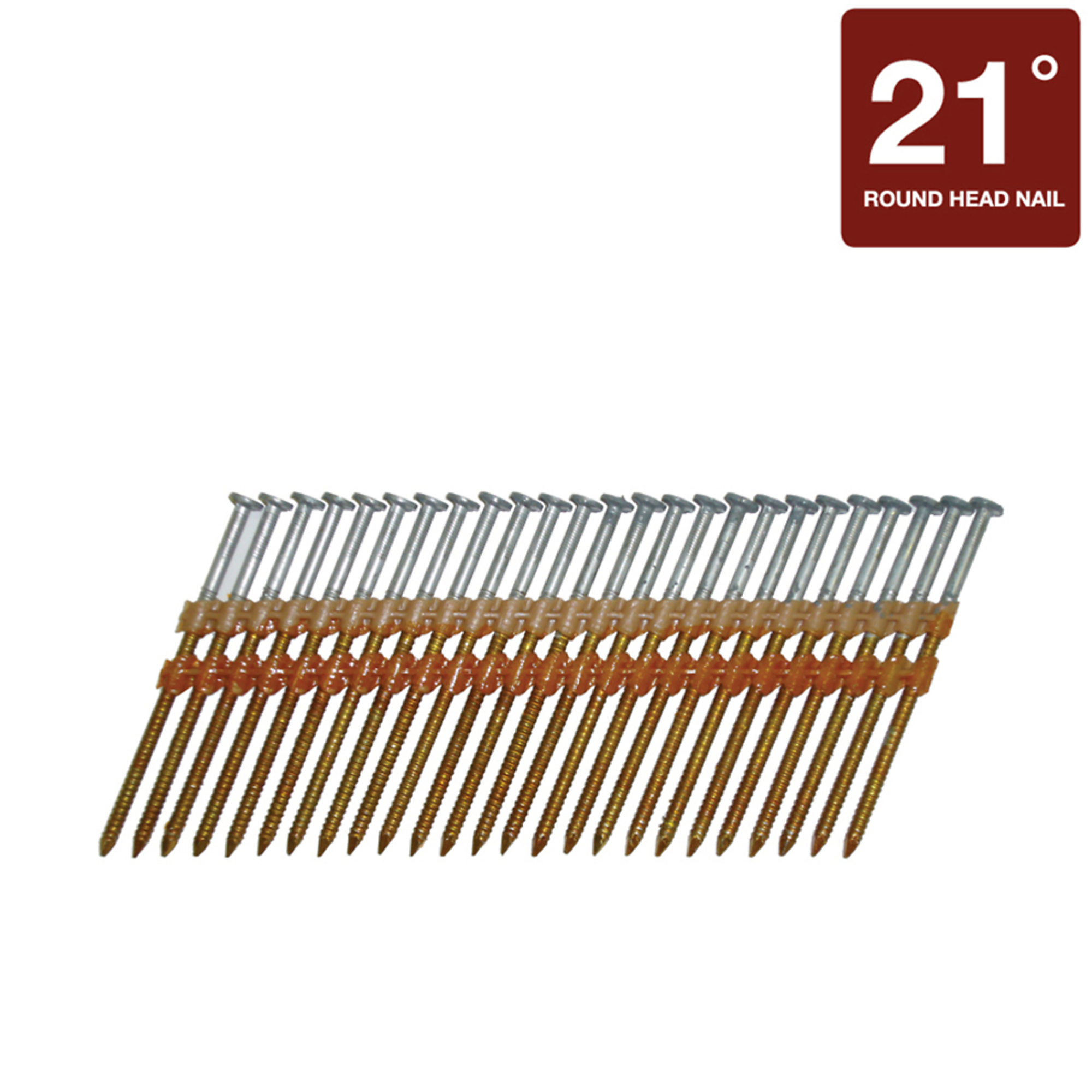 Metabo HPT 21-Degree Full Round Head Framing Nails - 2in. x 0.113in., Ring Shank, Hot Dipped Galvanized, 1000 Pcs, Model# 20171SHPT
