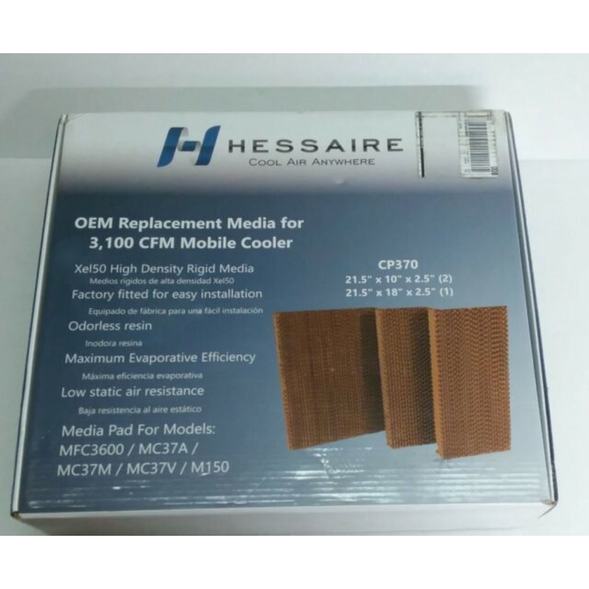 Hessaire, Replacement Media Set, Model# CP370
