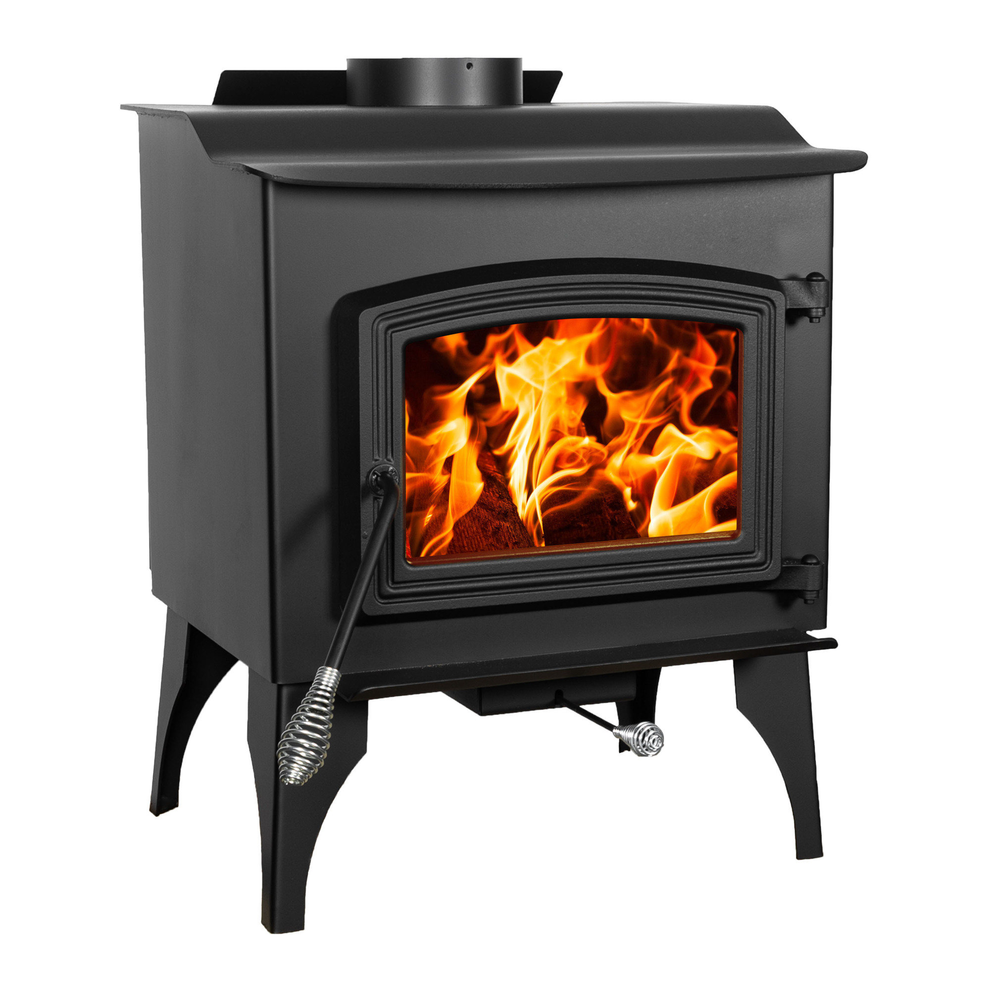 Pleasant Hearth, 1200 Sq. Ft. Wood Burning Stove, Heat Output 74000 Btu/hour, Heating Capability
