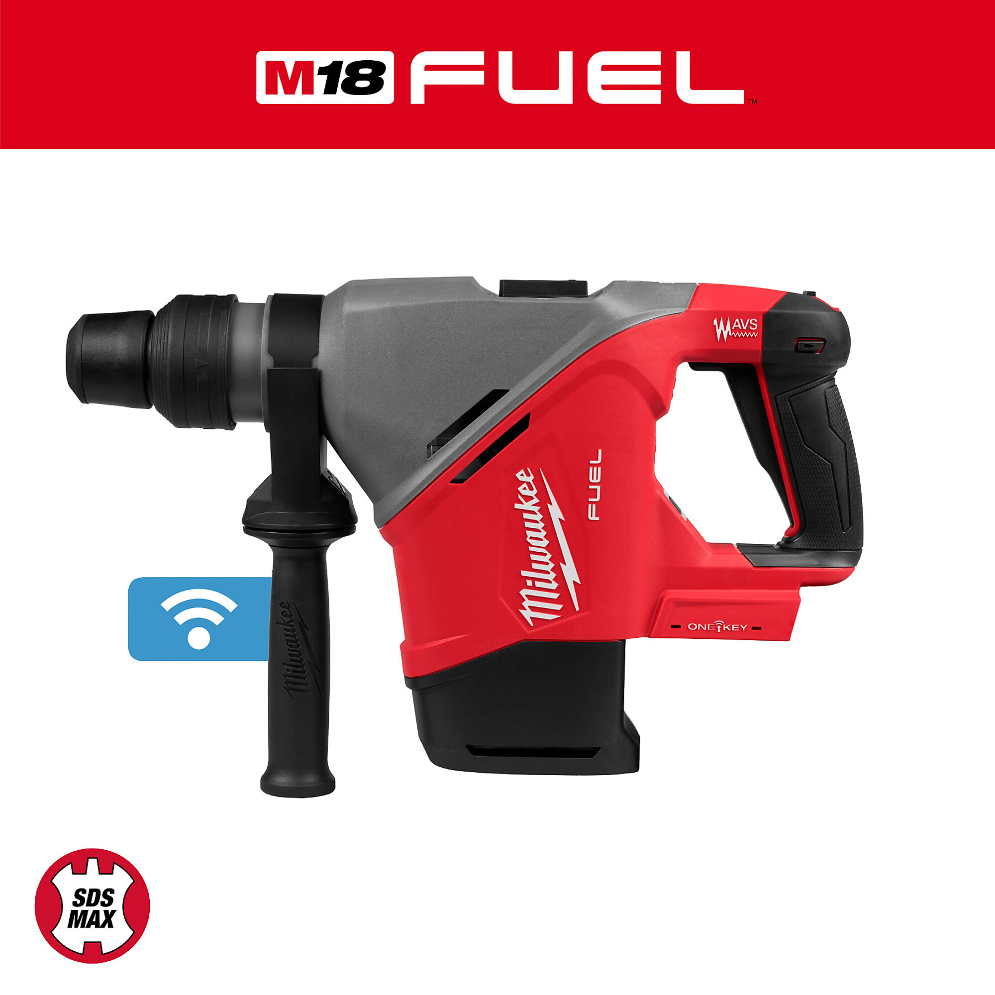 Milwaukee M18 FUEL™ 1-9/16" SDS MAX Rotary Hammer w/ ONE-KEY™, Model# 2917-20