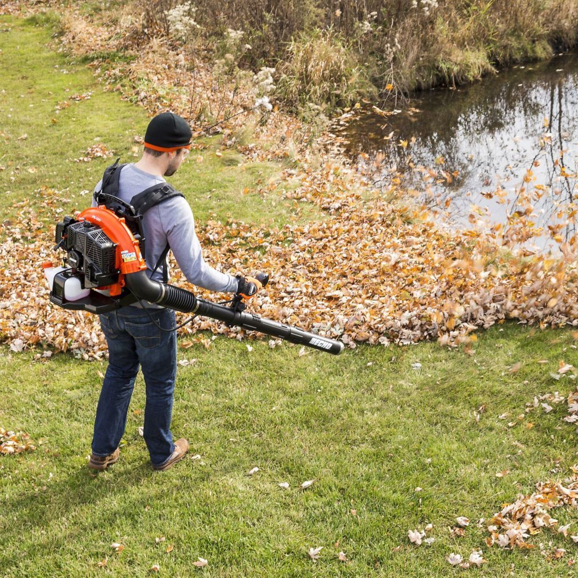 ECHO, GasPowered Backpack Blower with Tube Throttle, Model PB580TAA