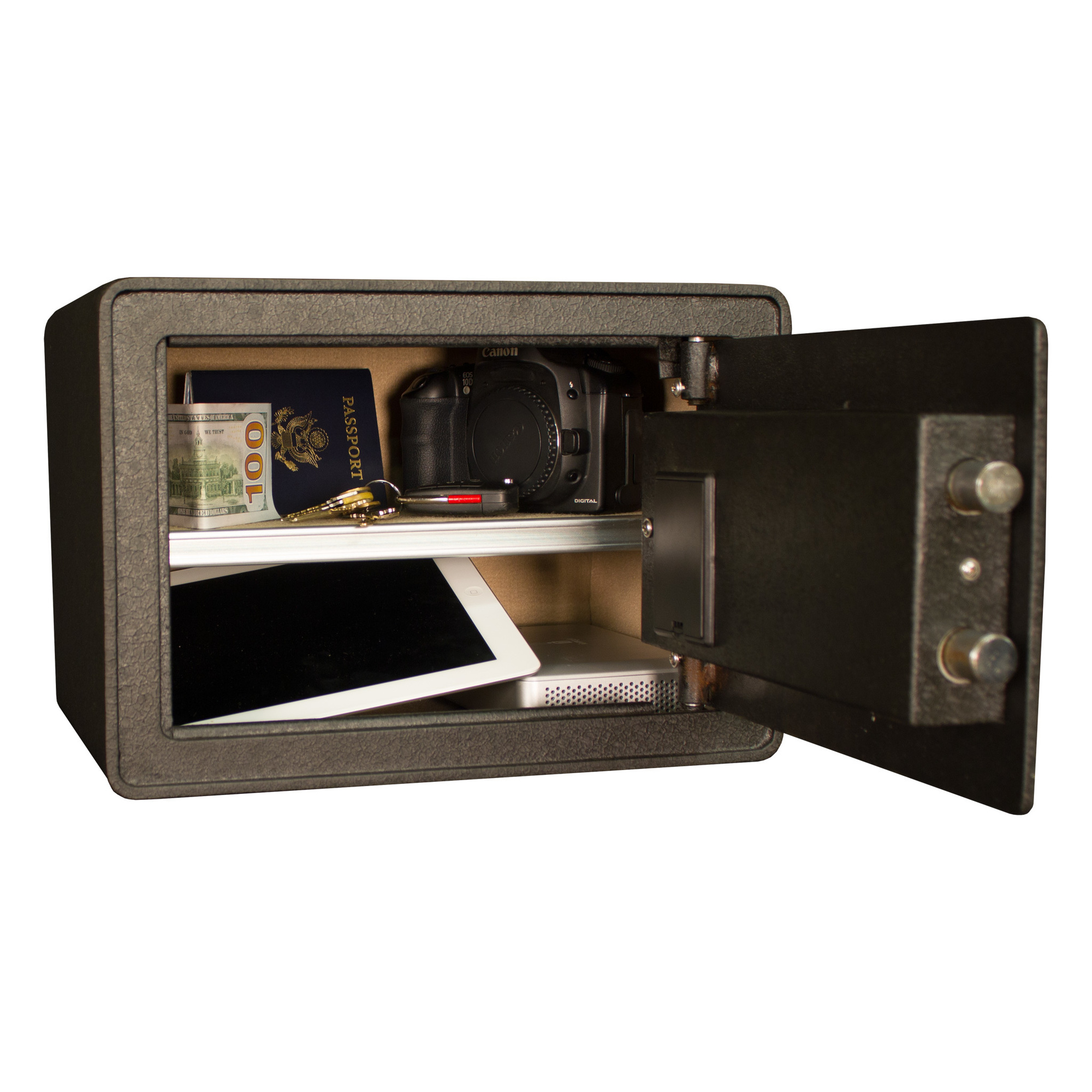 Tracker Safe, 0.817 cu. ft. Steel Security Safe, Biometric Lock, Lock ...