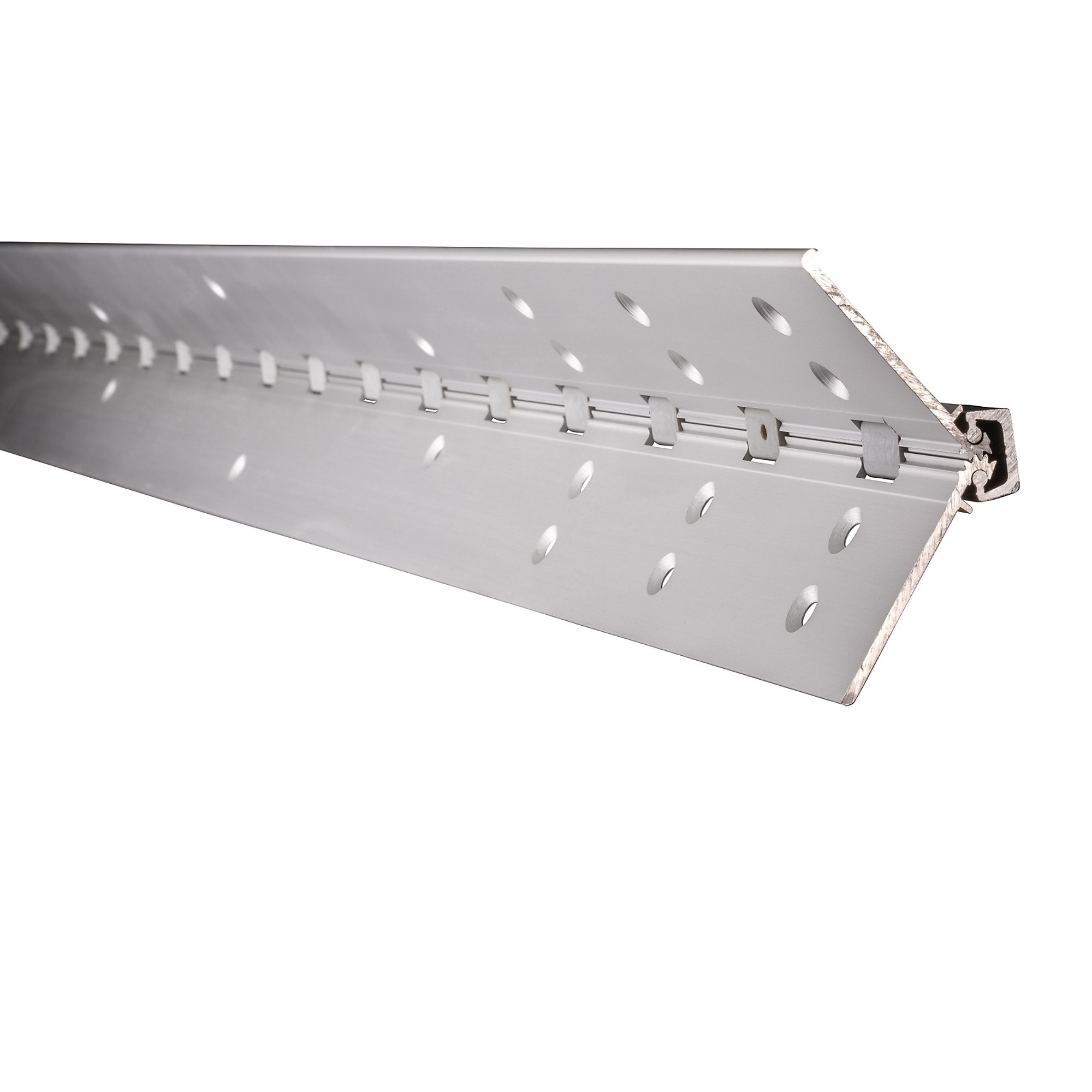 Global Door Controls Heavy-Duty Full Mortise Continuous Door Hinge — 95in. Length, Aluminum, Model# THY-1195-FM2HD-AL