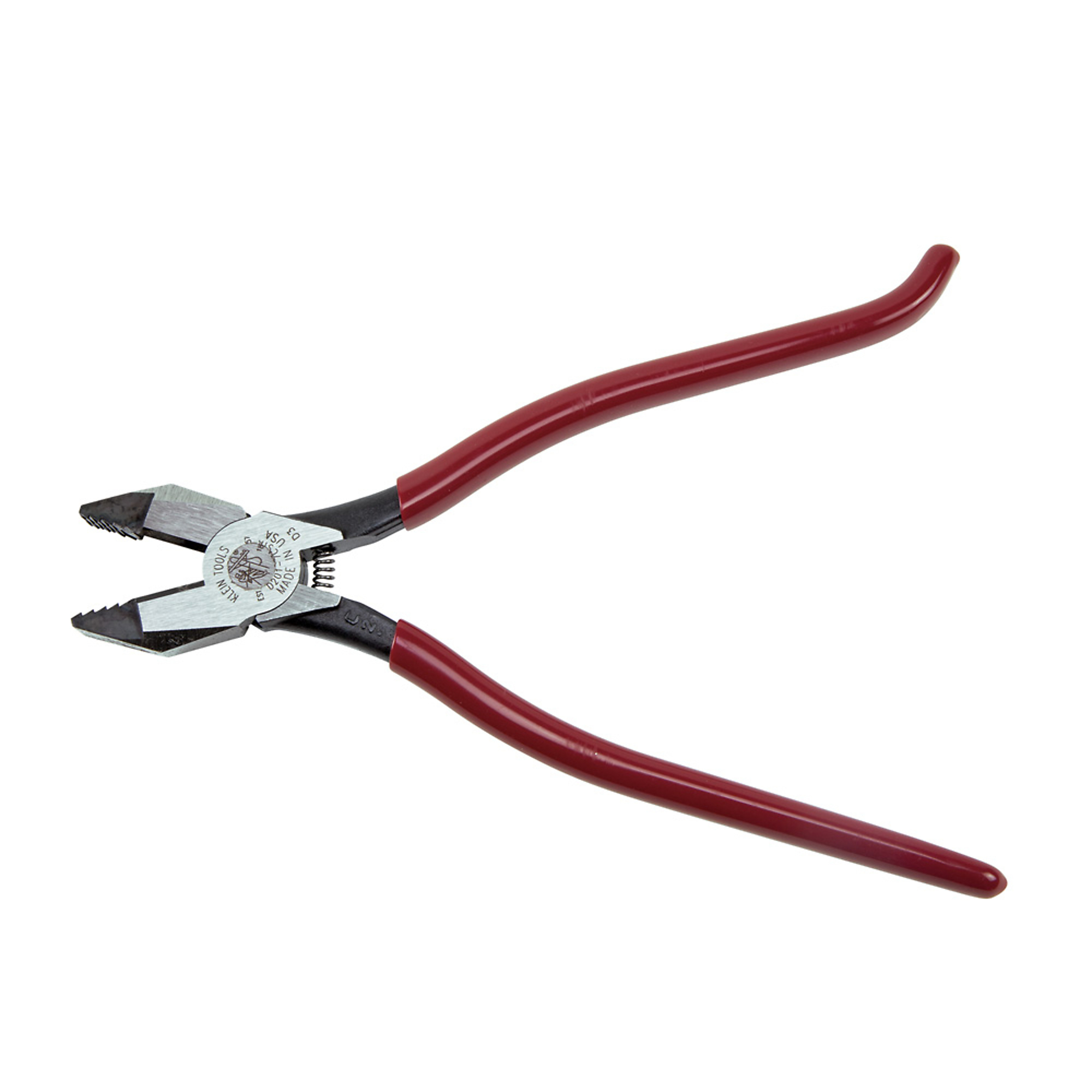 Klein Tools, Ironworker's Pliers, Aggressive Knurl, 9in., Jaw Capacity 1.16 in, Model# D201-7CSTA