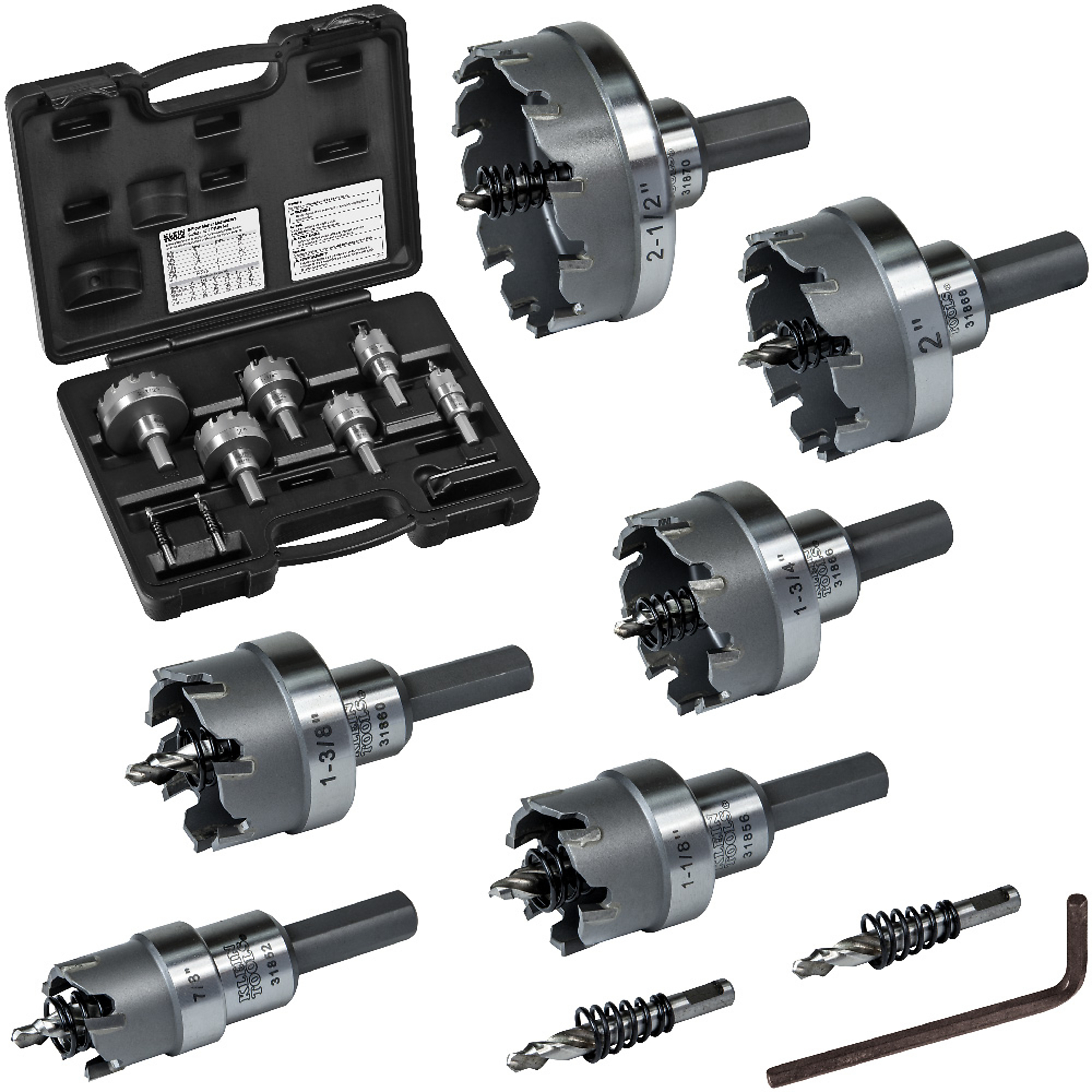 Klein Tools, Master Electricians Hole Cutter Kit, Included (qty.) 6 Model# 31873