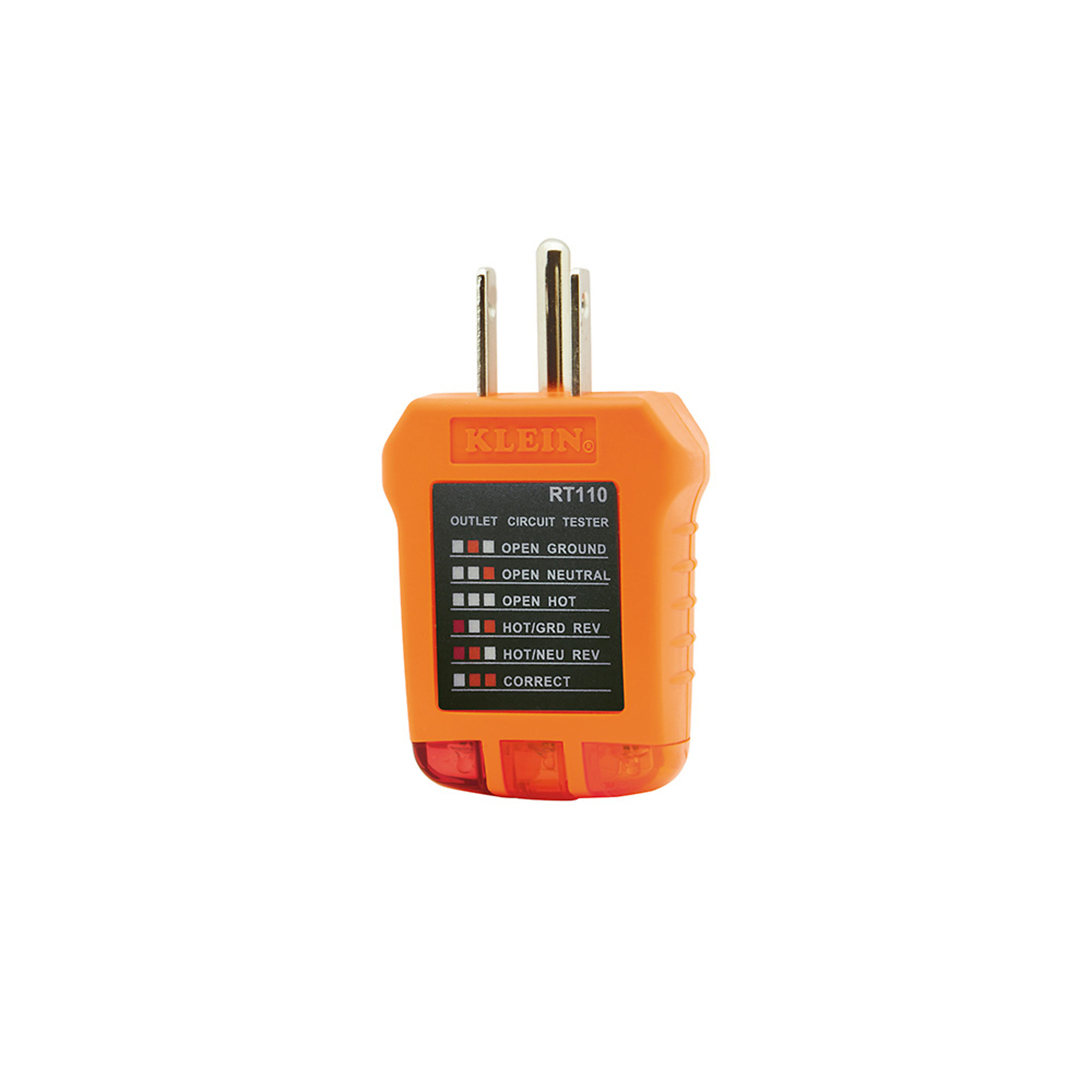 Klein Tools, Receptacle Tester, Model# RT110