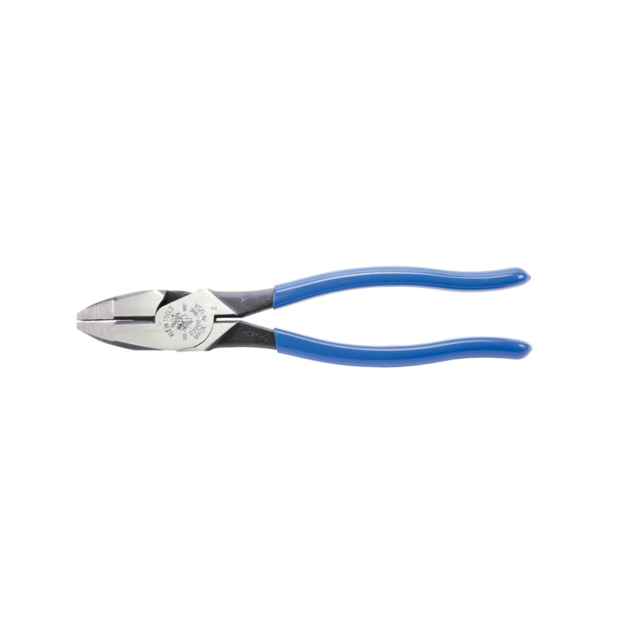 Klein Tools, Side Cutting Pliers, HD, 9in., Jaw Capacity 1.38 in, Model# D2000-9NE
