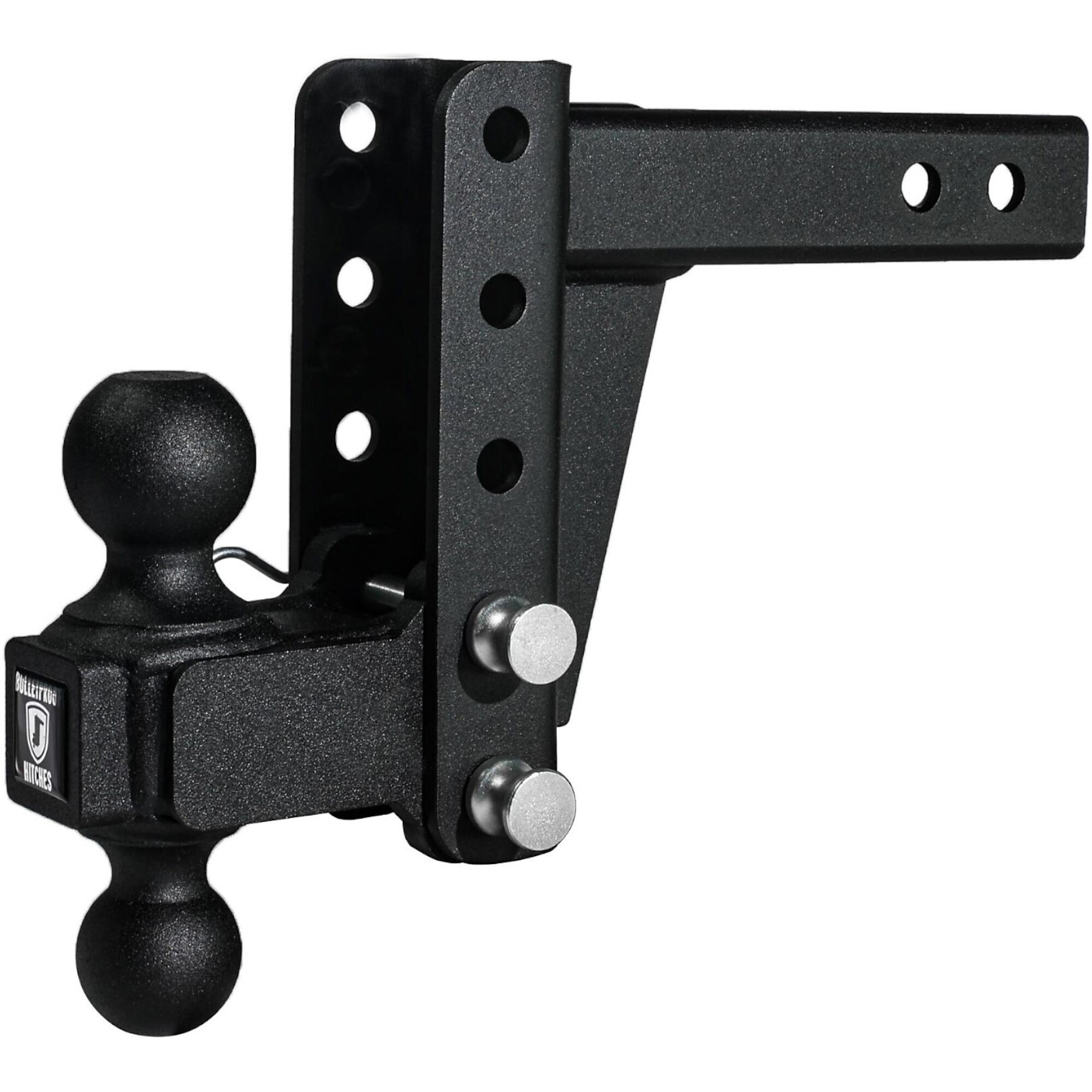 BulletProof Hitches, 2.0in. Medium Duty 4” Drop or Rise Hitch, Gross Towing Weight 14000 lb, Class Rating Class IV, Model# MD204