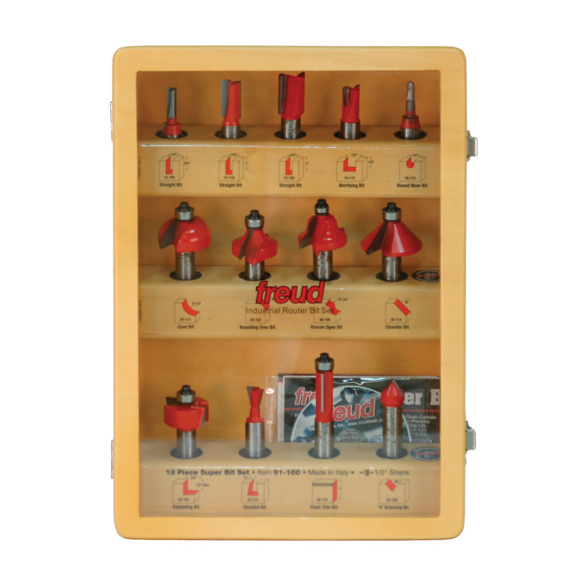 Diablo 13-Pc. Router Bit Set with 1/2in. Shank, Model# 91-100