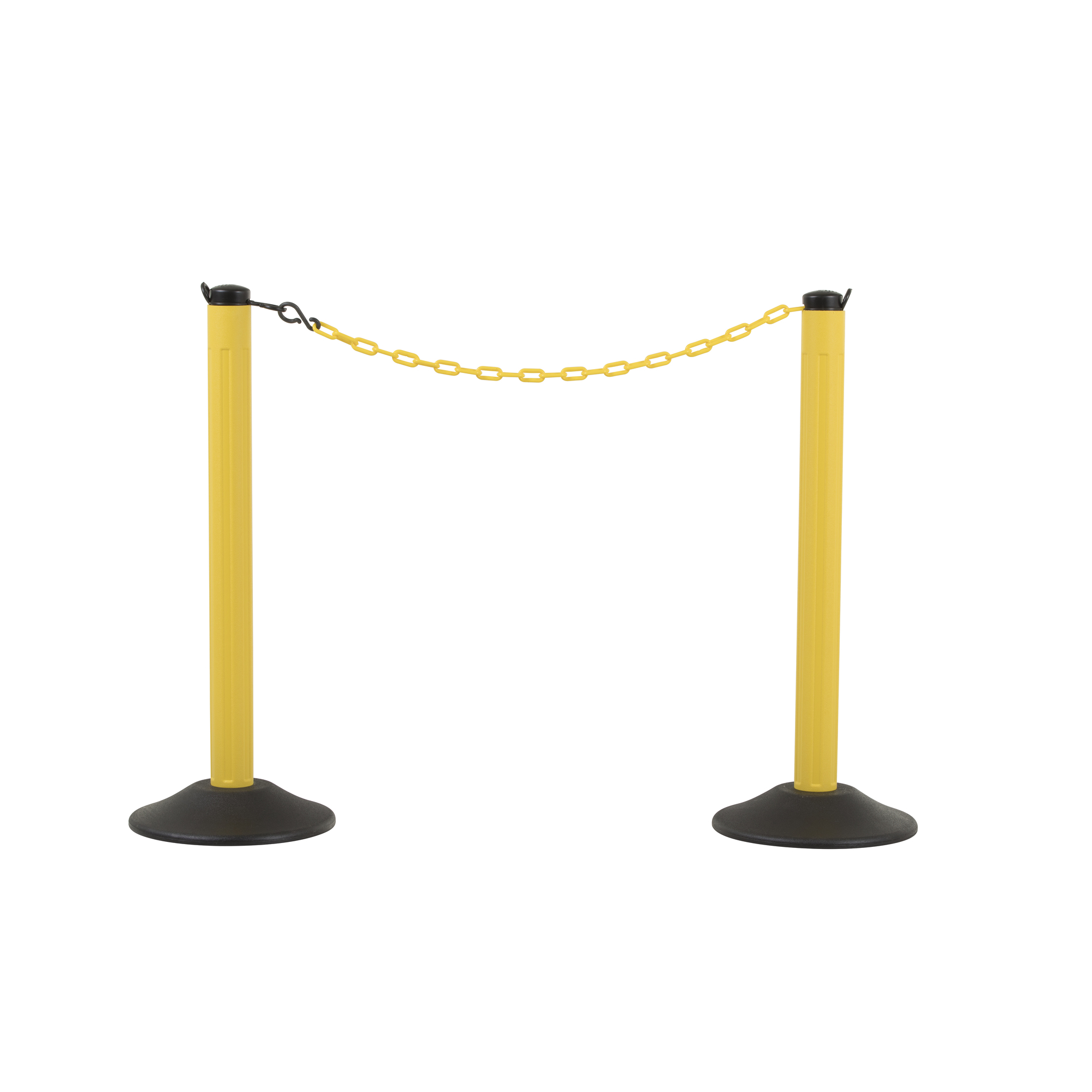 US Weight, ylw post, 10ft. of 2in. ylw chain weighted base 2pk, Model# U2007YC