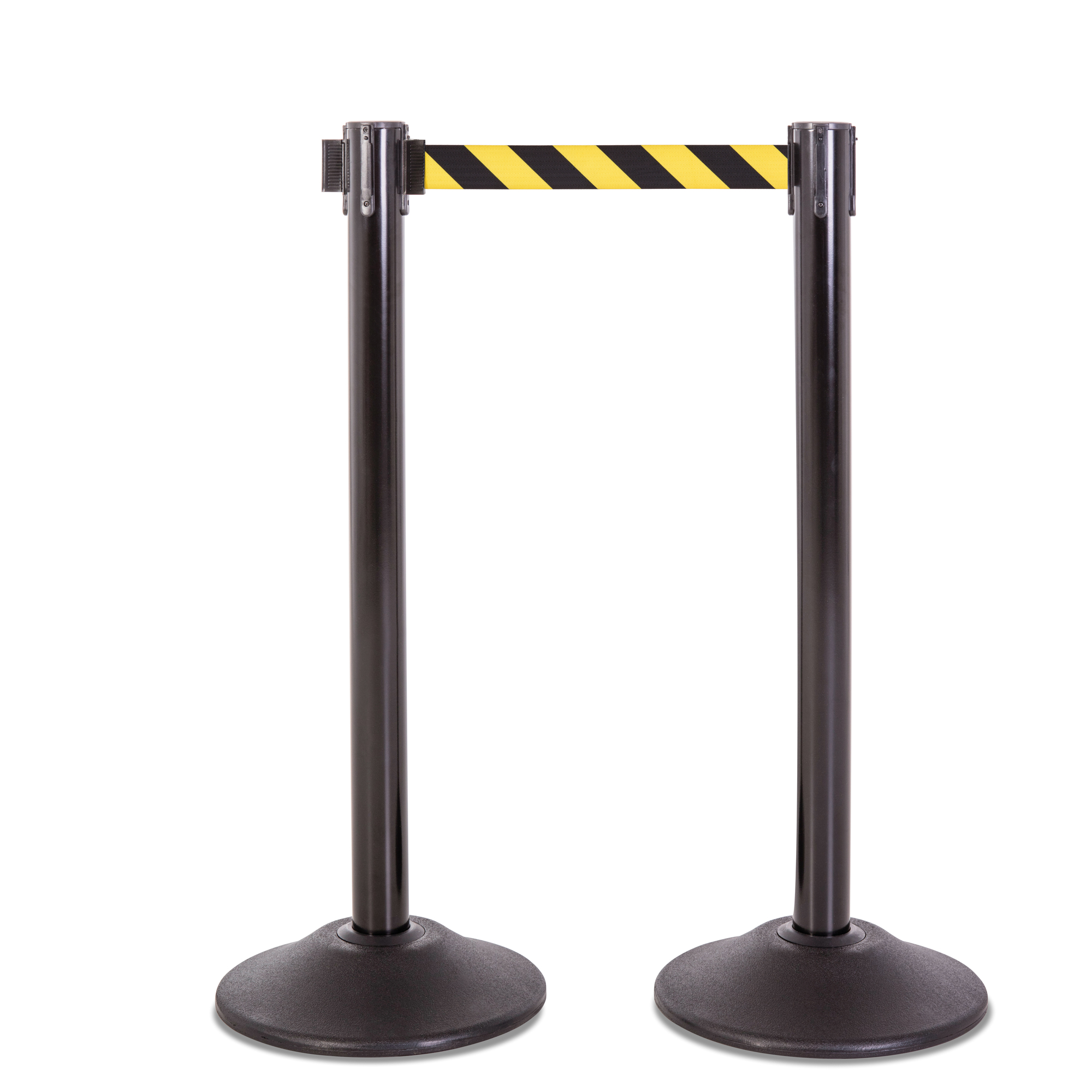 US Weight, Black post and 7.5ft. Yellow/Black Chevron Belt 2pk, Model# U2102CYB